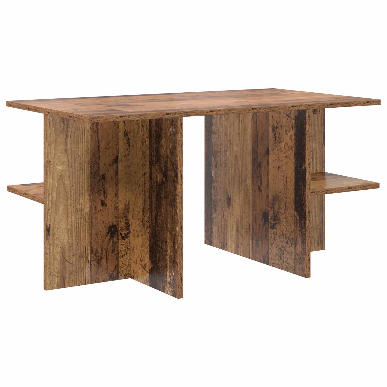 vidaXL Salontafel Gerookt Eiken 87 x 50 x 45 cm Bewerkt hout