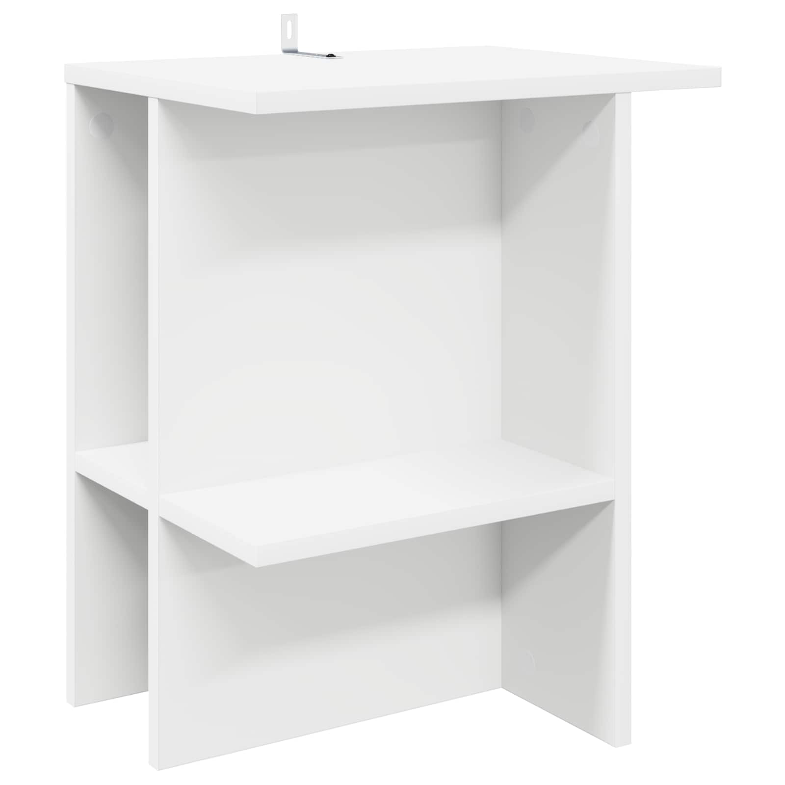 vidaXL Salontafel 2 pcs Wit 40 x 30 x 49 cm Bewerkt hout
