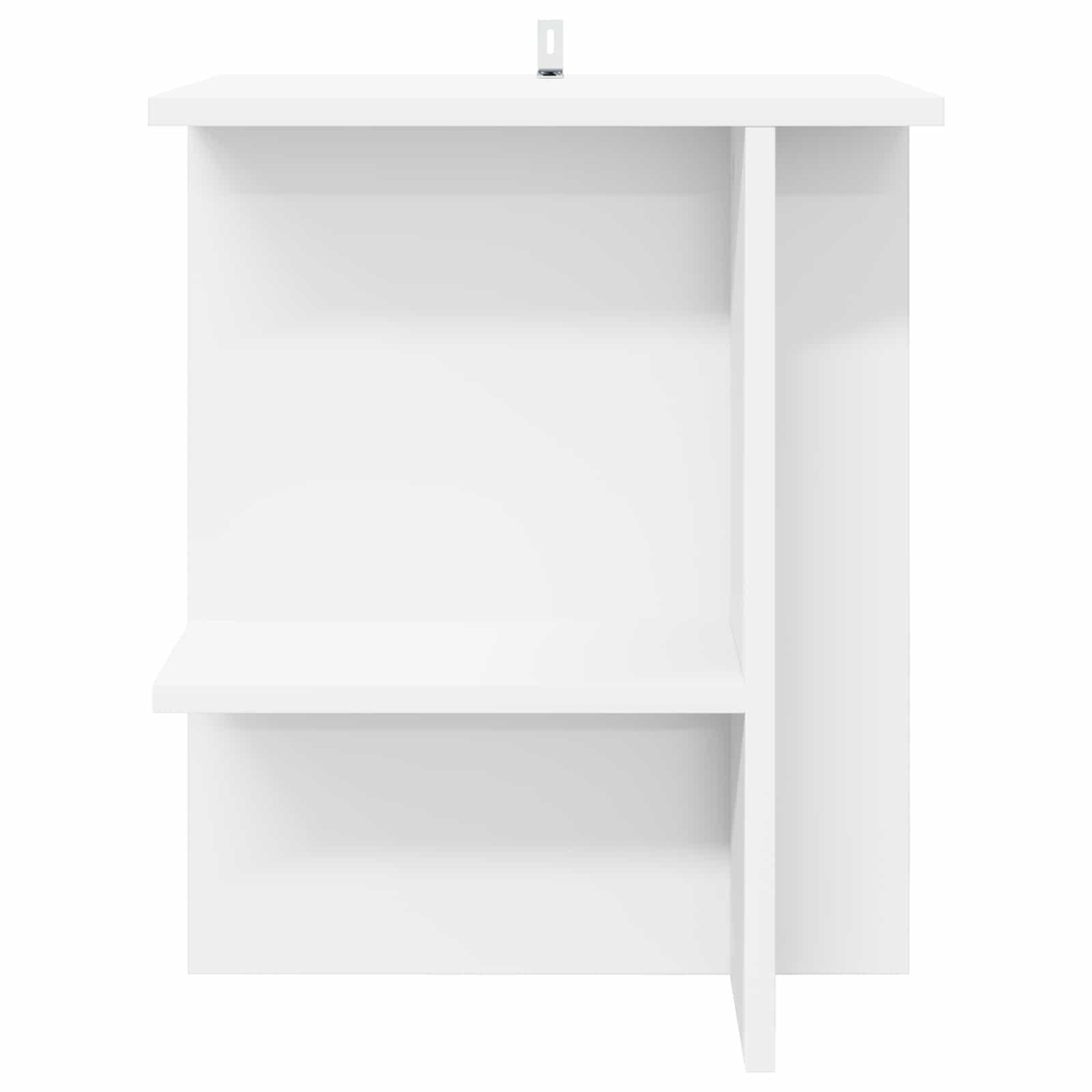 vidaXL Salontafel 2 pcs Wit 40 x 30 x 49 cm Bewerkt hout