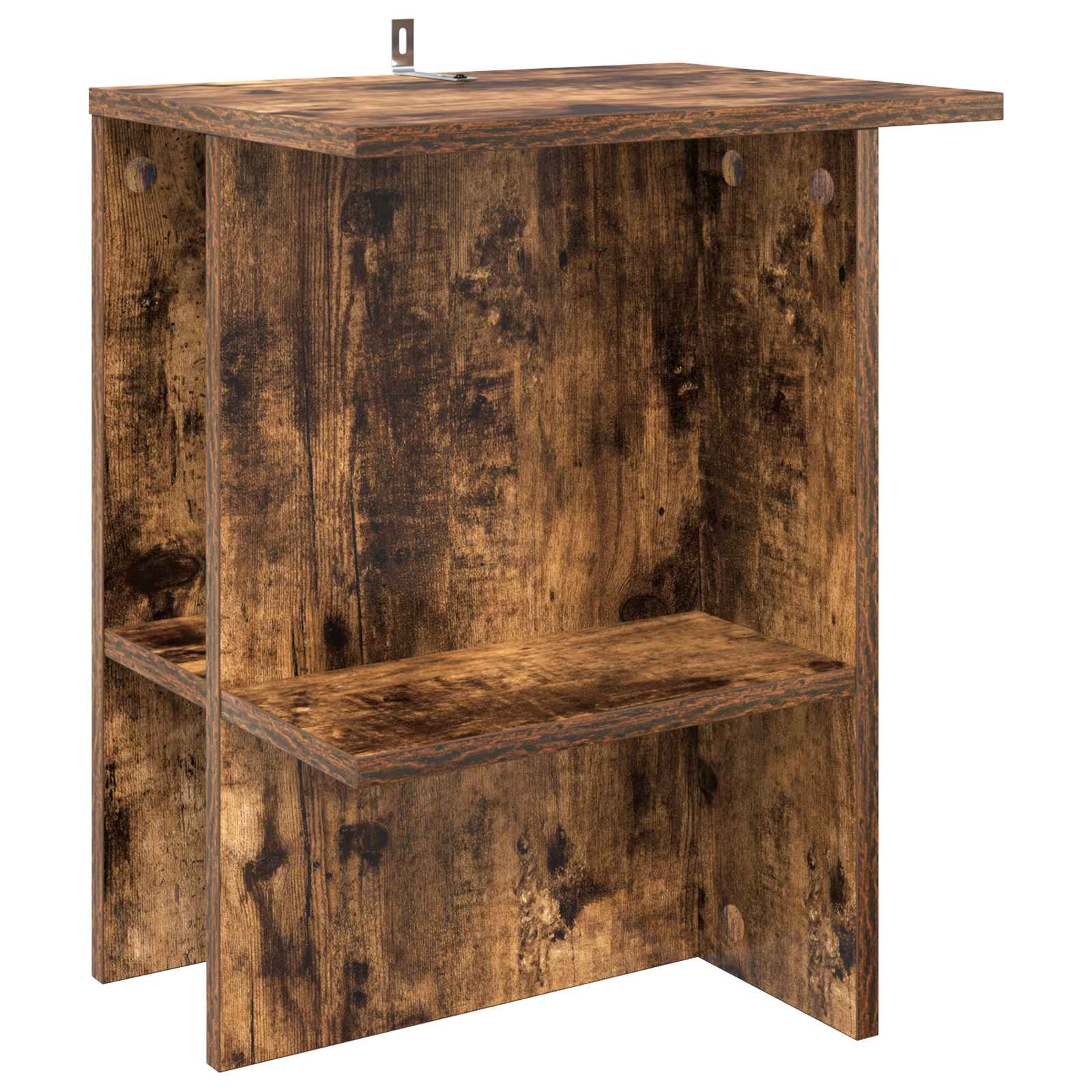 vidaXL Salontafel 2 pcs Wit 40 x 30 x 49 cm Bewerkt hout