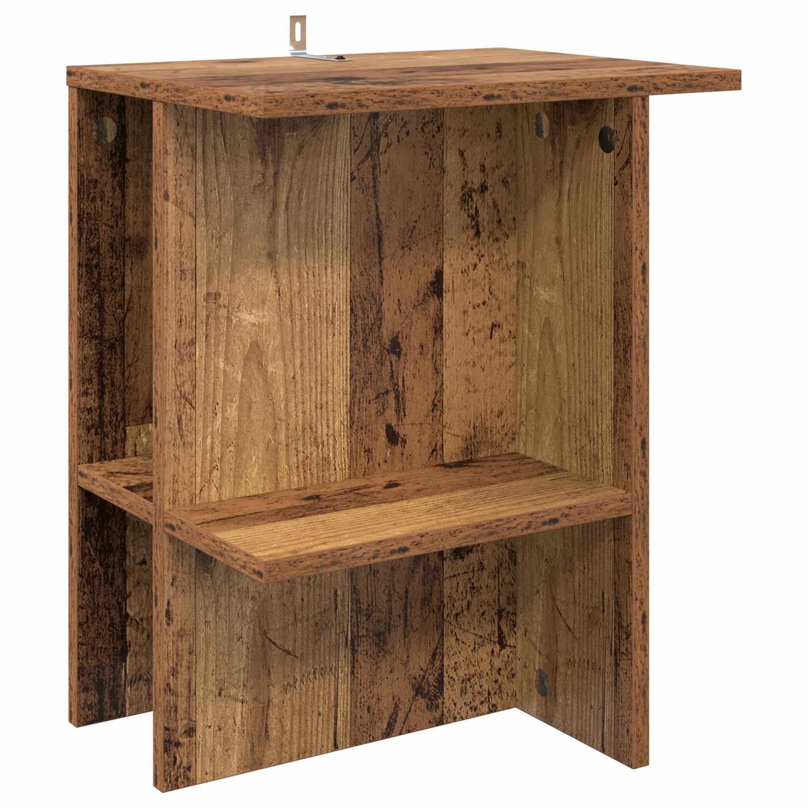 vidaXL Salontafel 2 pcs Wit 40 x 30 x 49 cm Bewerkt hout