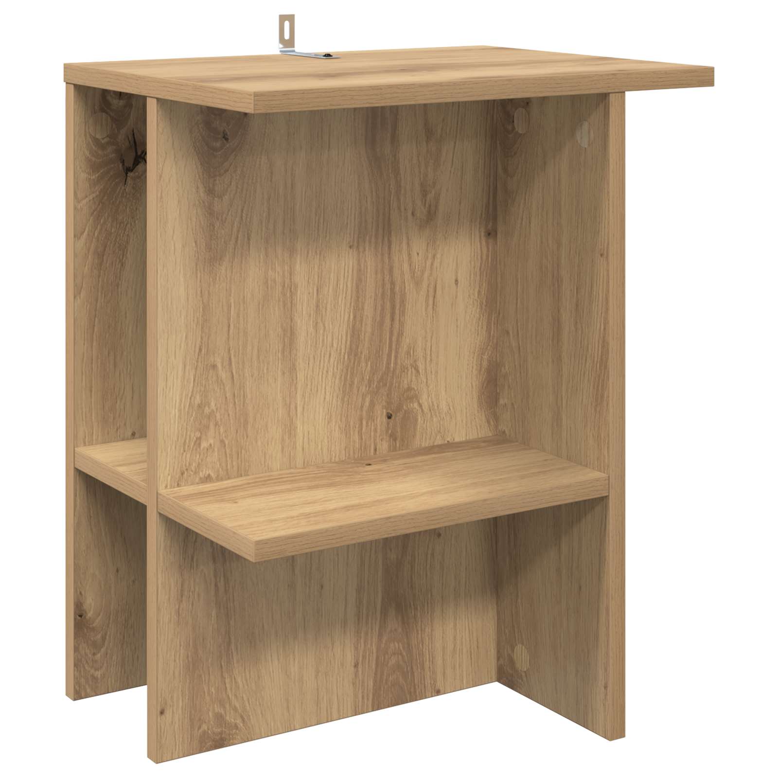 vidaXL Salontafel 2 pcs Wit 40 x 30 x 49 cm Bewerkt hout