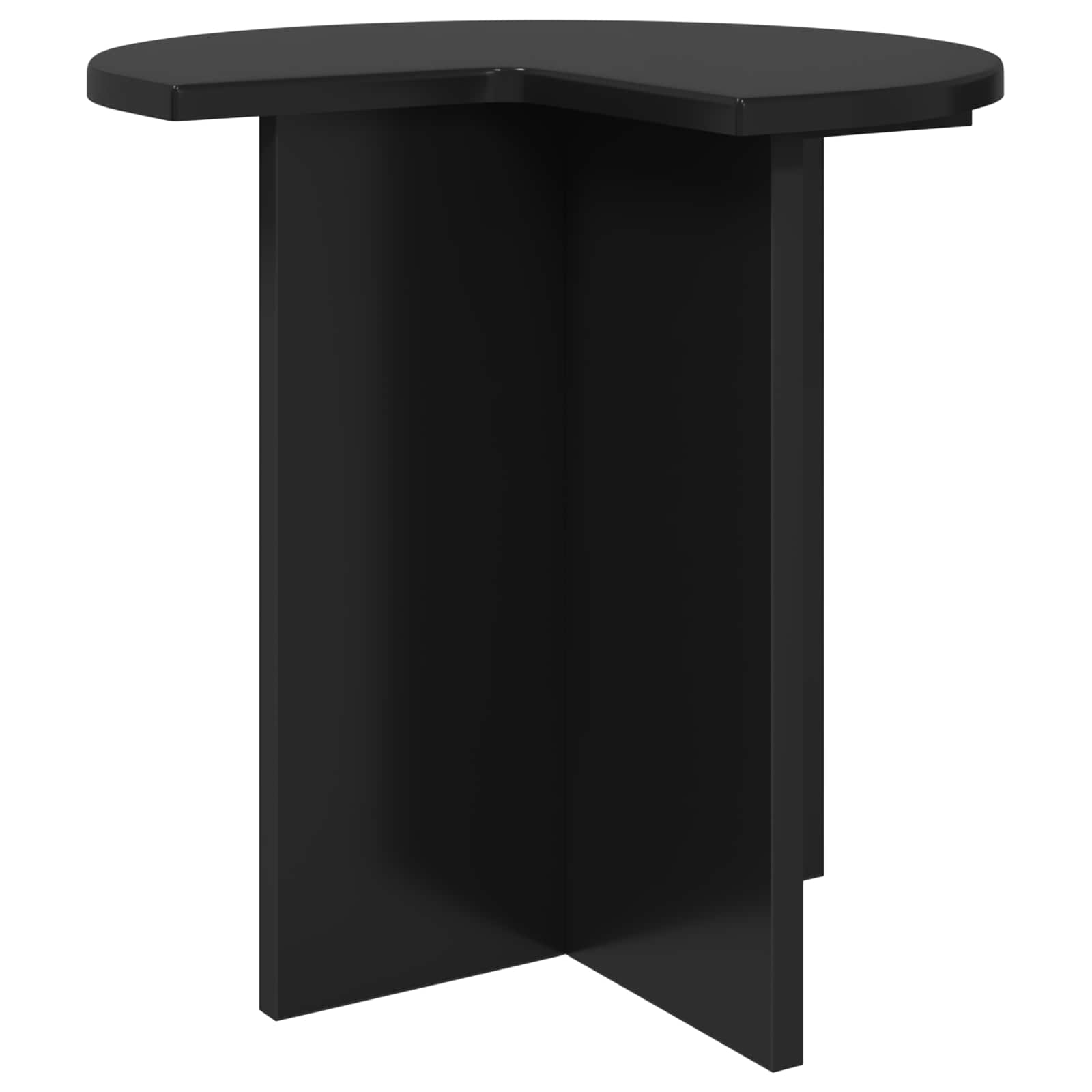 vidaXL Bijzettafel met opslag Wit Ø 39 x 38 cm Bewerkt hout