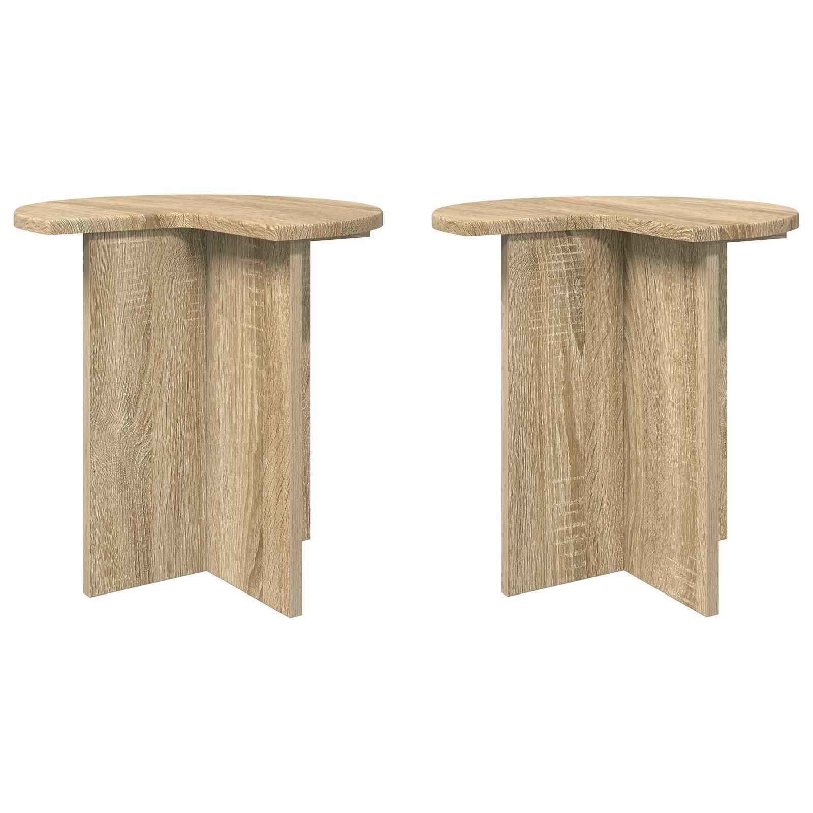 vidaXL Bijzettafel met opslag Wit Ø 39 x 38 cm Bewerkt hout