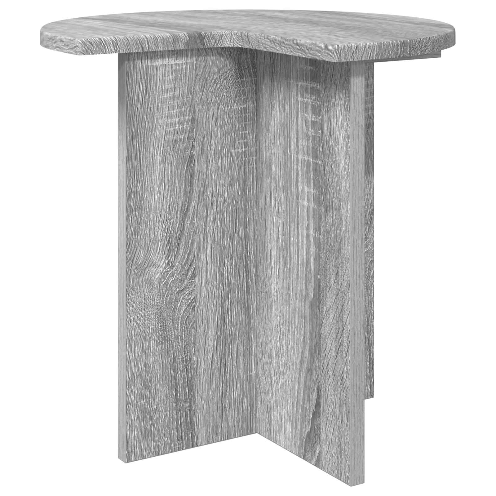 vidaXL Bijzettafel met opslag Wit Ø 39 x 38 cm Bewerkt hout