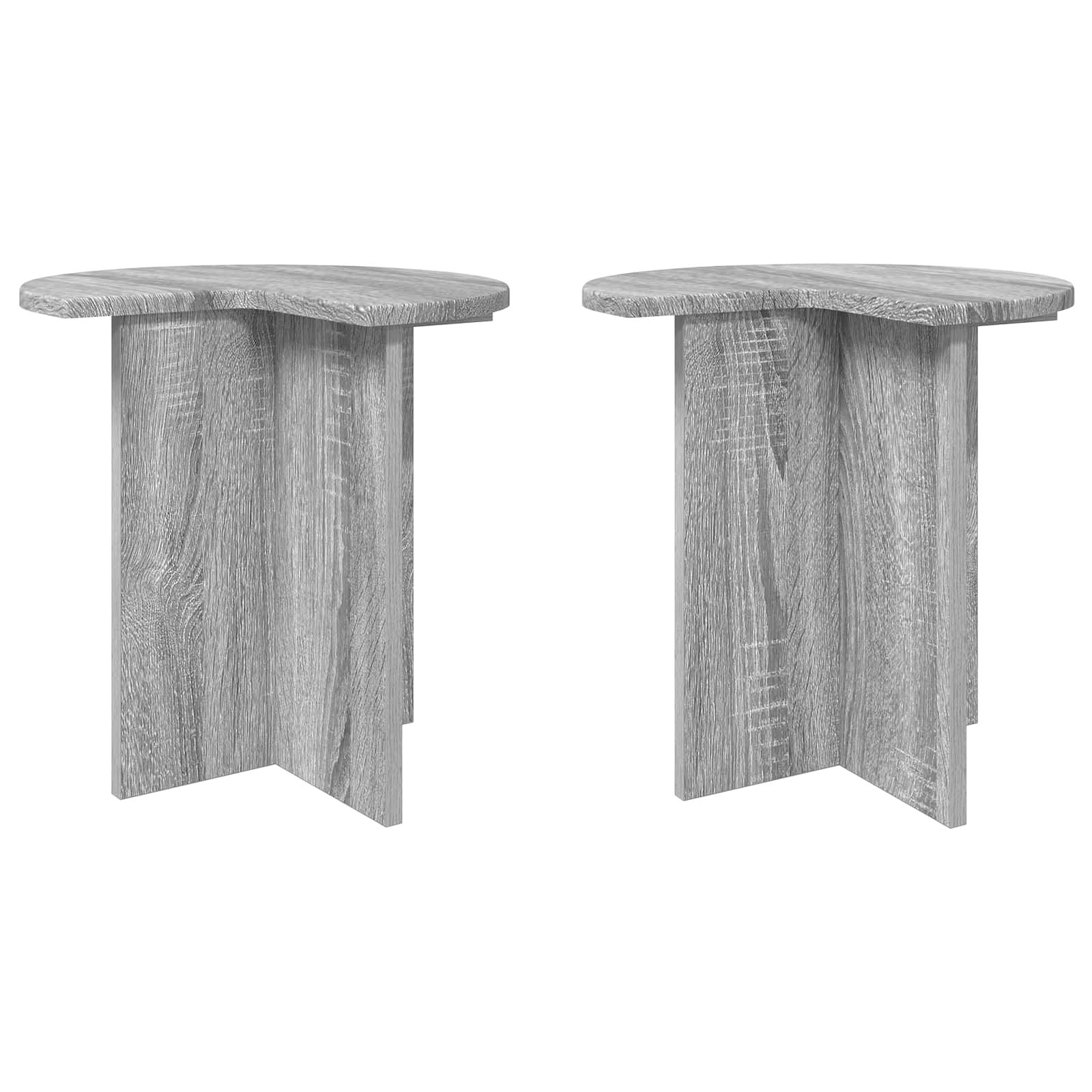 vidaXL Bijzettafel met opslag Wit Ø 39 x 38 cm Bewerkt hout