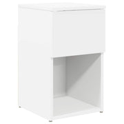vidaXL Bed kast Wit 29 x 31,5 x 49 cm Bewerkt hout