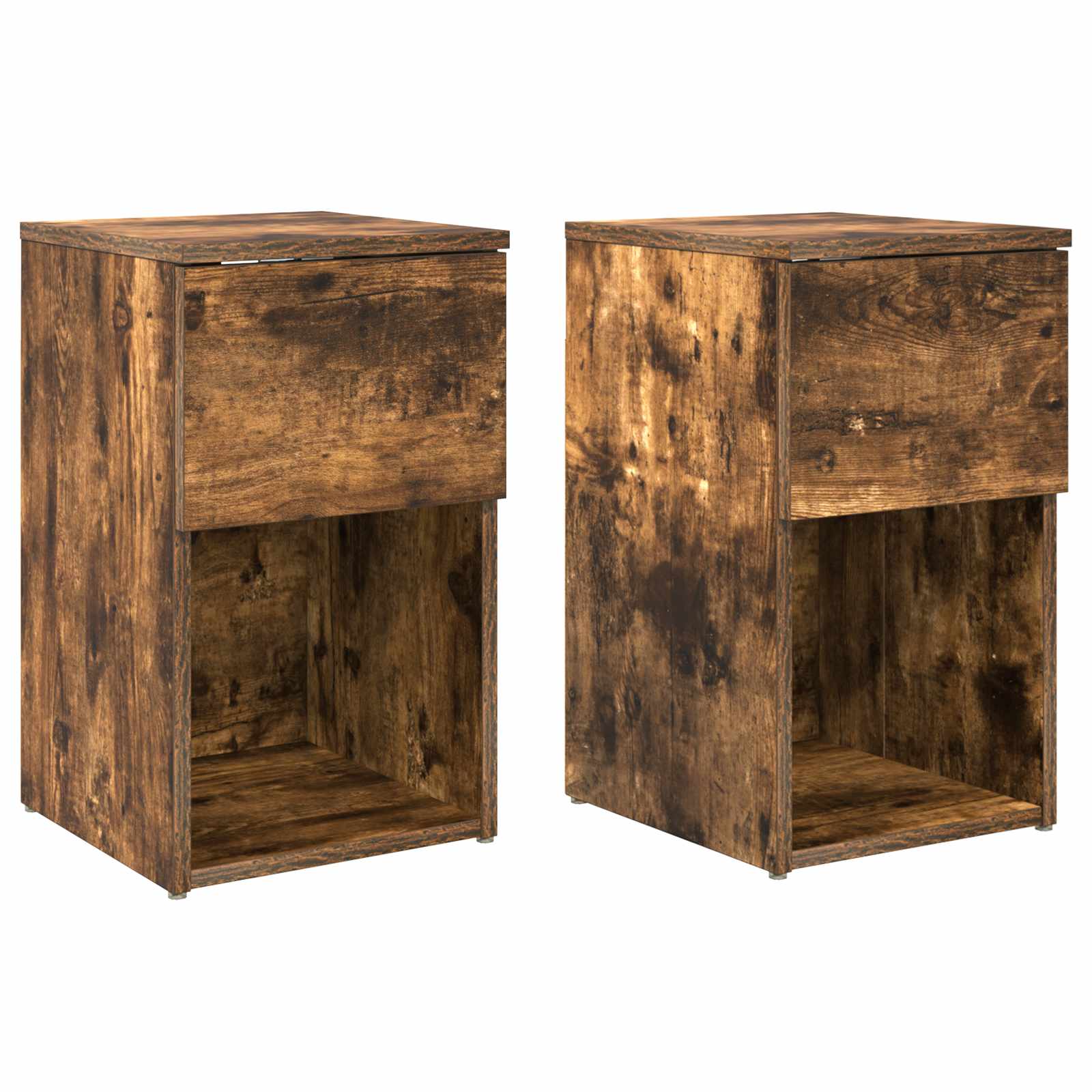vidaXL Bed kast Wit 29 x 31,5 x 49 cm Bewerkt hout