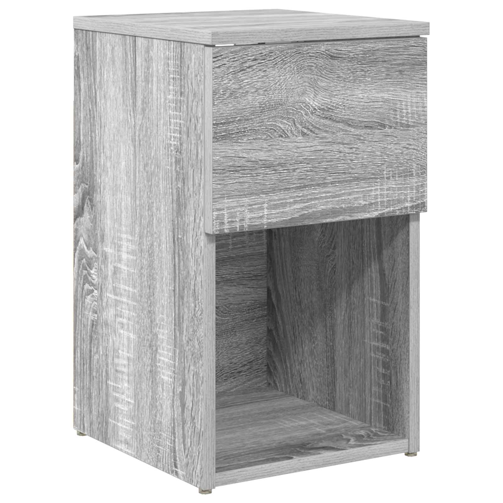 vidaXL Bed kast Wit 29 x 31,5 x 49 cm Bewerkt hout