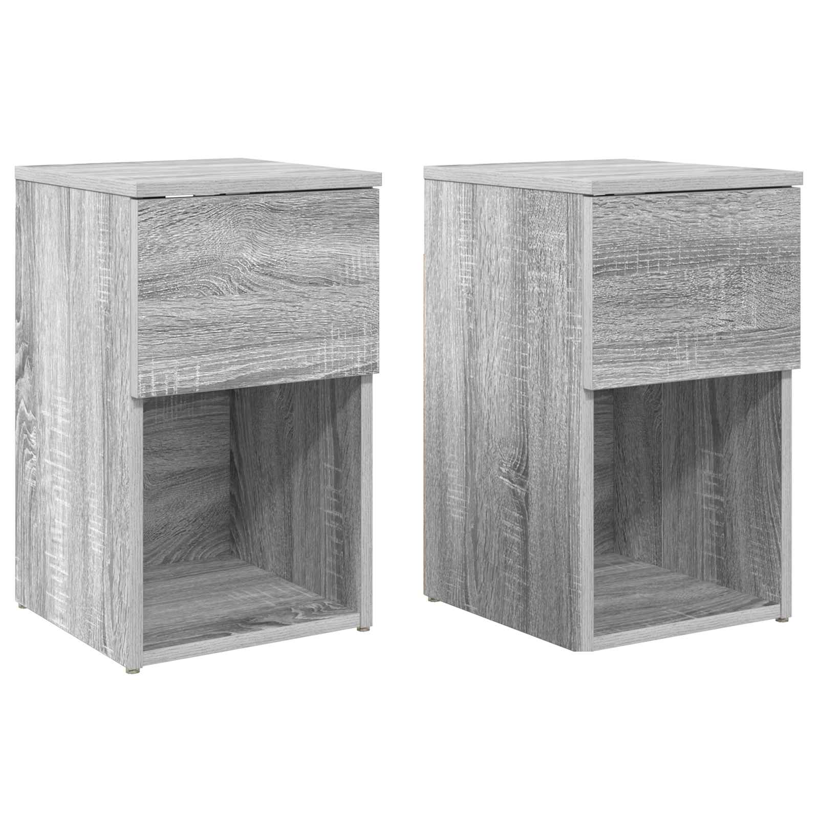 vidaXL Bed kast Wit 29 x 31,5 x 49 cm Bewerkt hout