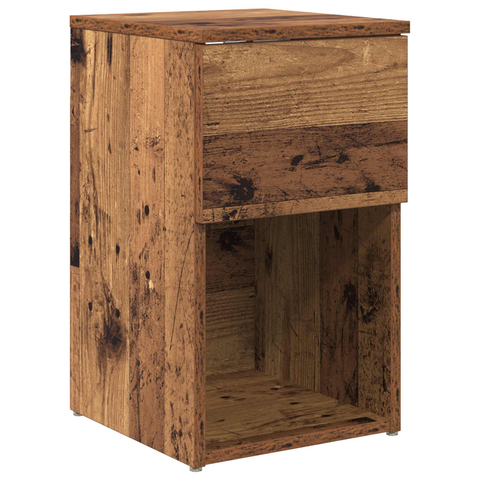 vidaXL Bed kast Wit 29 x 31,5 x 49 cm Bewerkt hout