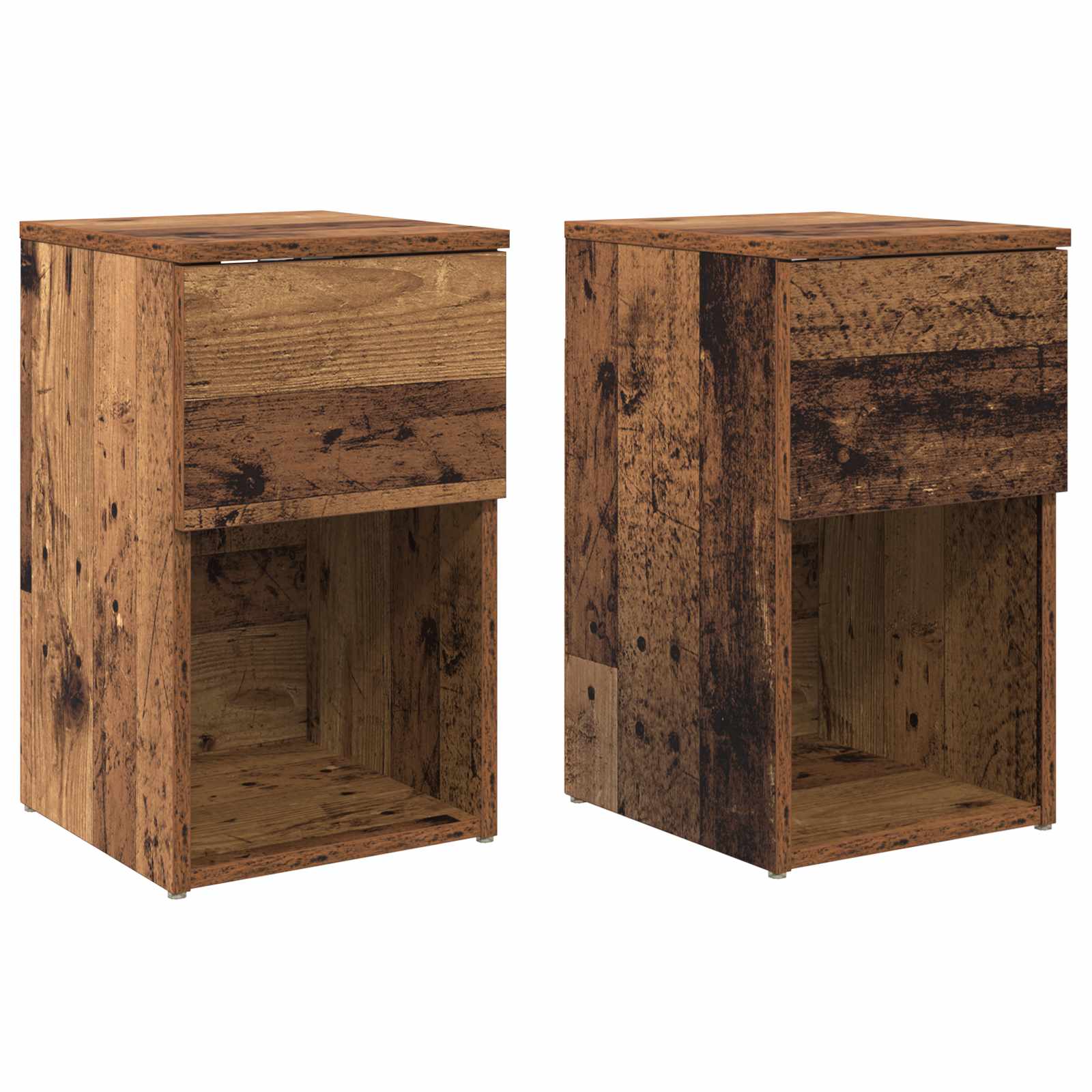 vidaXL Bed kast Wit 29 x 31,5 x 49 cm Bewerkt hout