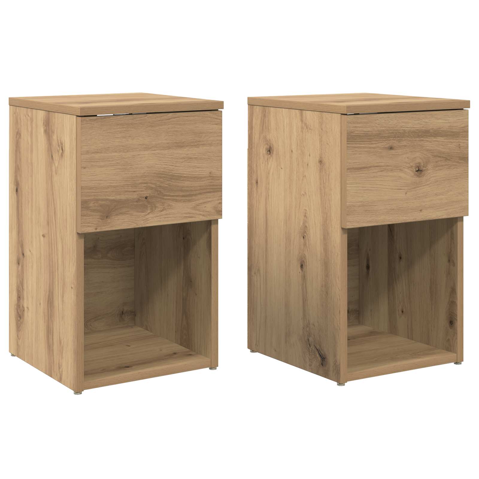 vidaXL Bed kast Wit 29 x 31,5 x 49 cm Bewerkt hout