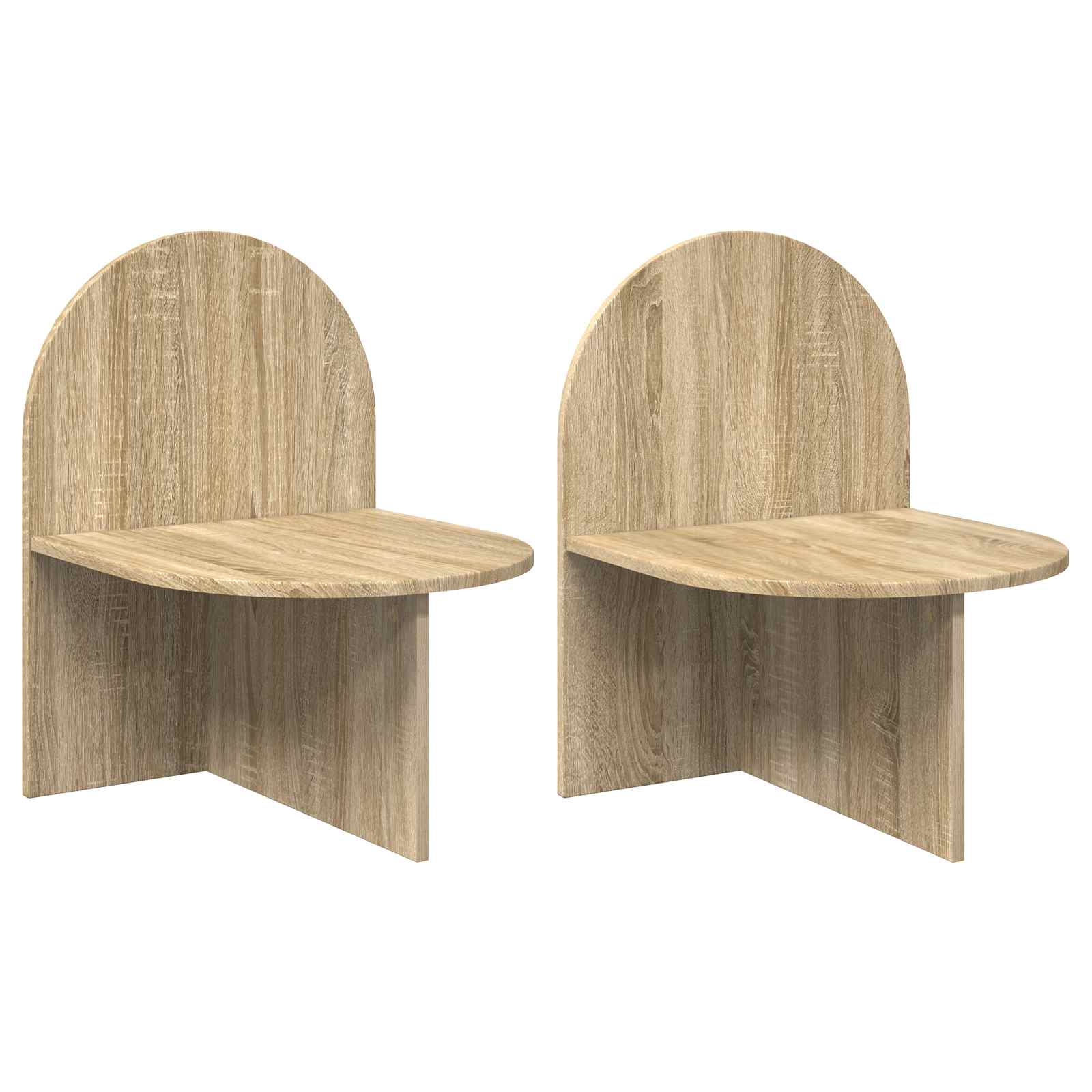 vidaXL Nachtkastje Gerookt Eiken 48 x 49 x 65 cm Bewerkt hout