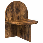 vidaXL Nachtkastje Gerookt Eiken 48 x 49 x 65 cm Bewerkt hout