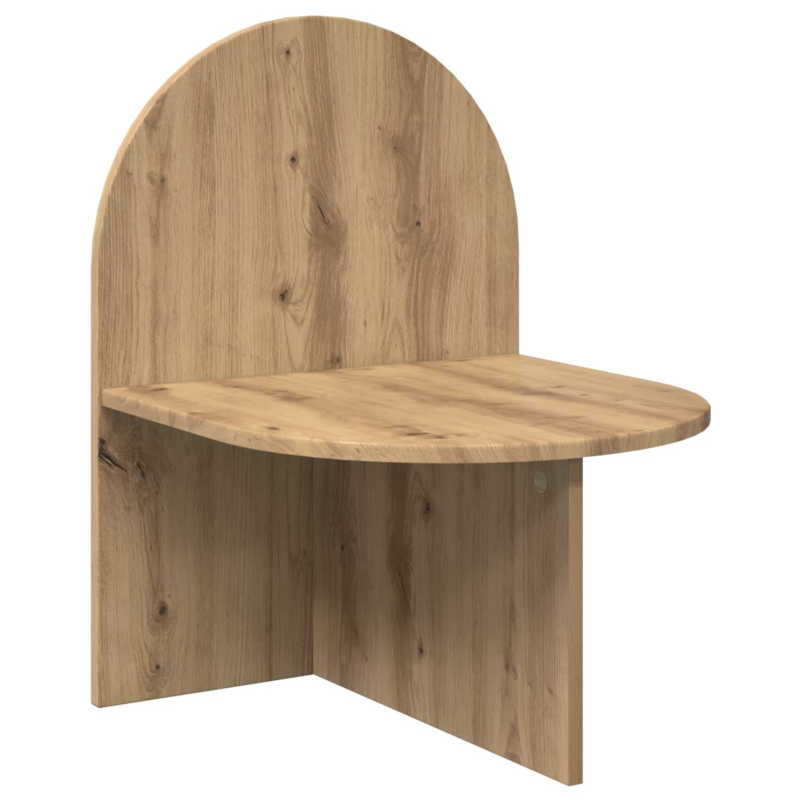 vidaXL Nachtkastje Gerookt Eiken 48 x 49 x 65 cm Bewerkt hout
