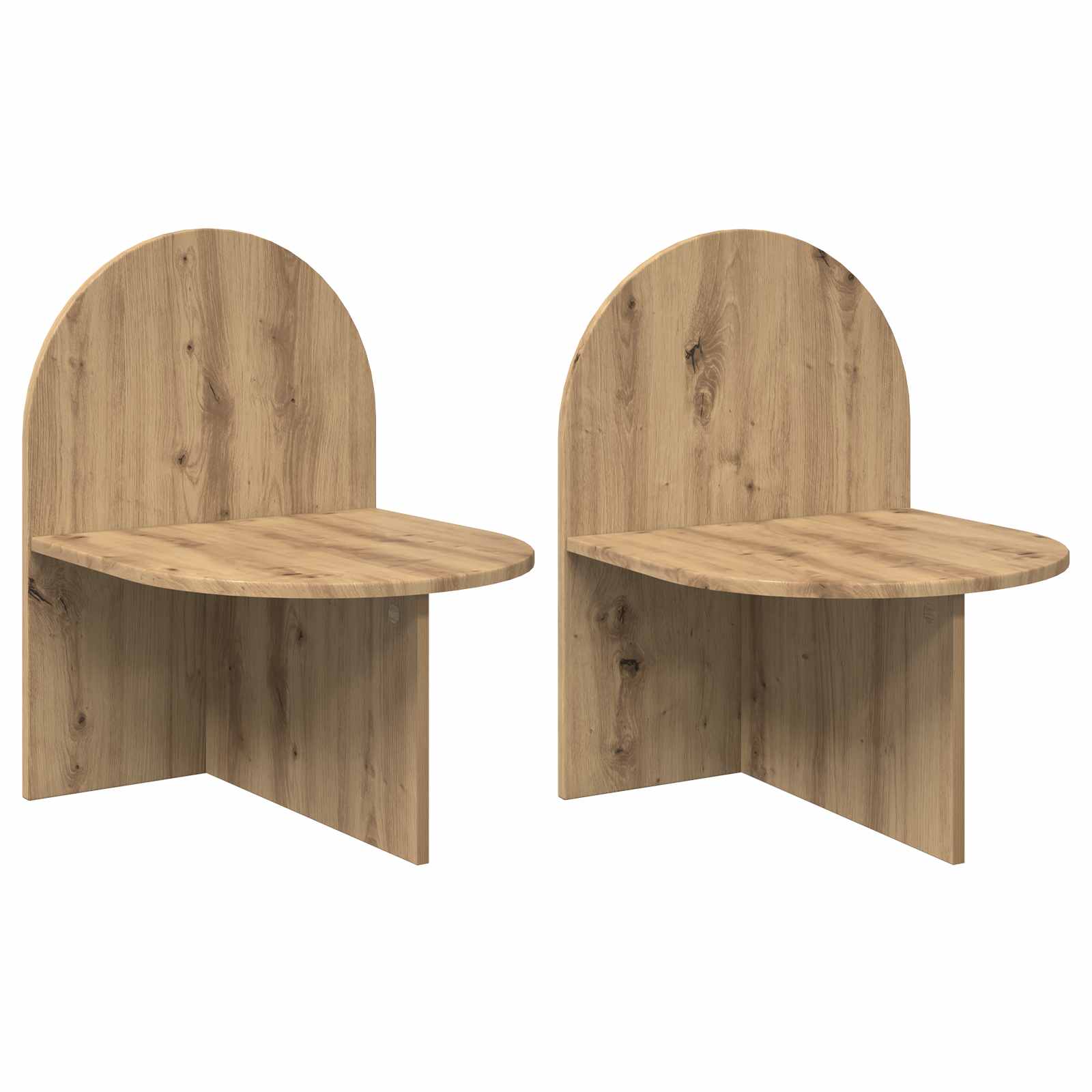 vidaXL Nachtkastje Gerookt Eiken 48 x 49 x 65 cm Bewerkt hout