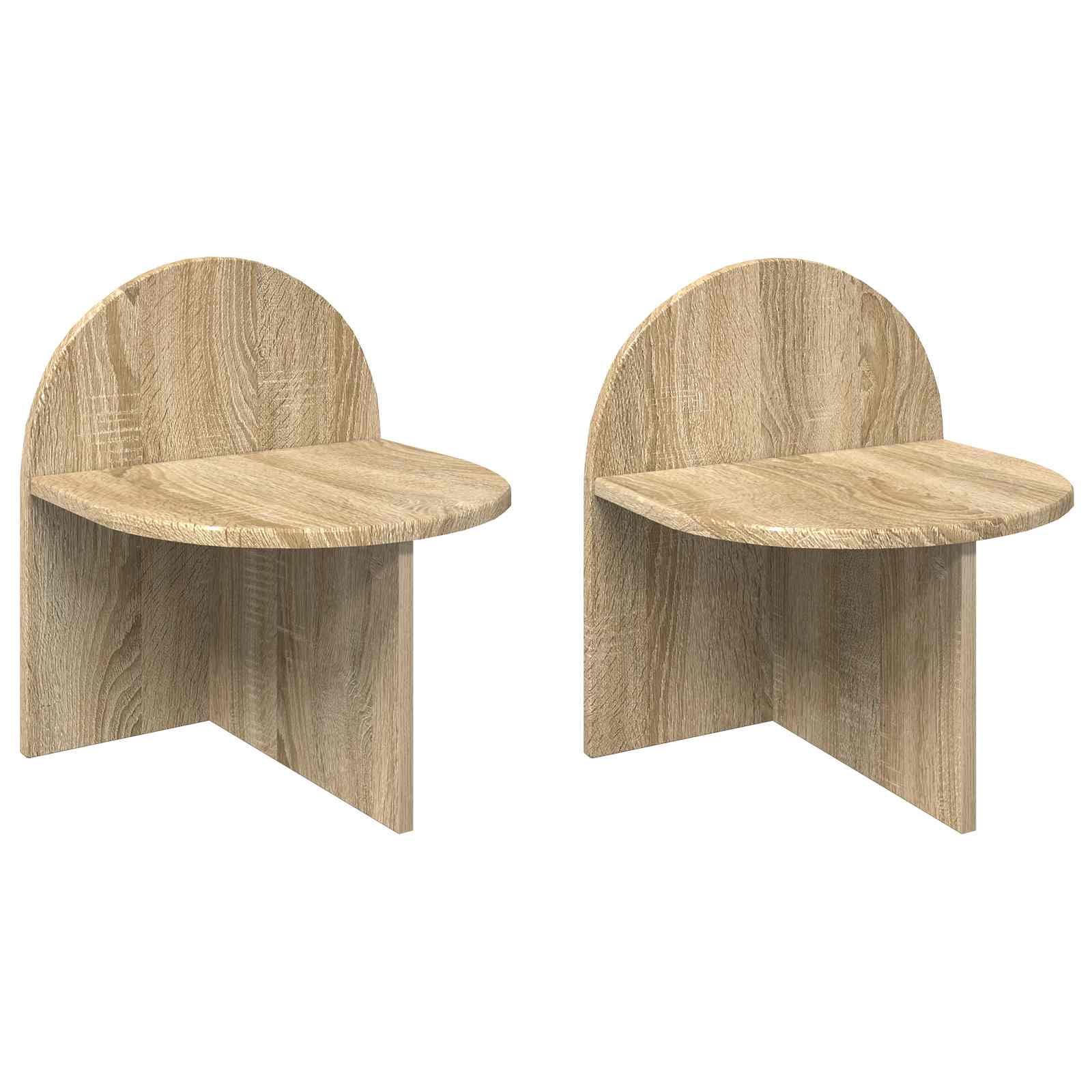 vidaXL Nachtkastje Gerookt Eiken 48 x 49 x 65 cm Bewerkt hout