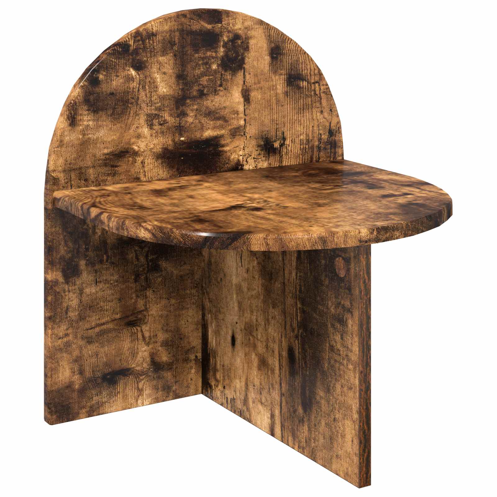 vidaXL Nachtkastje Gerookt Eiken 48 x 49 x 65 cm Bewerkt hout