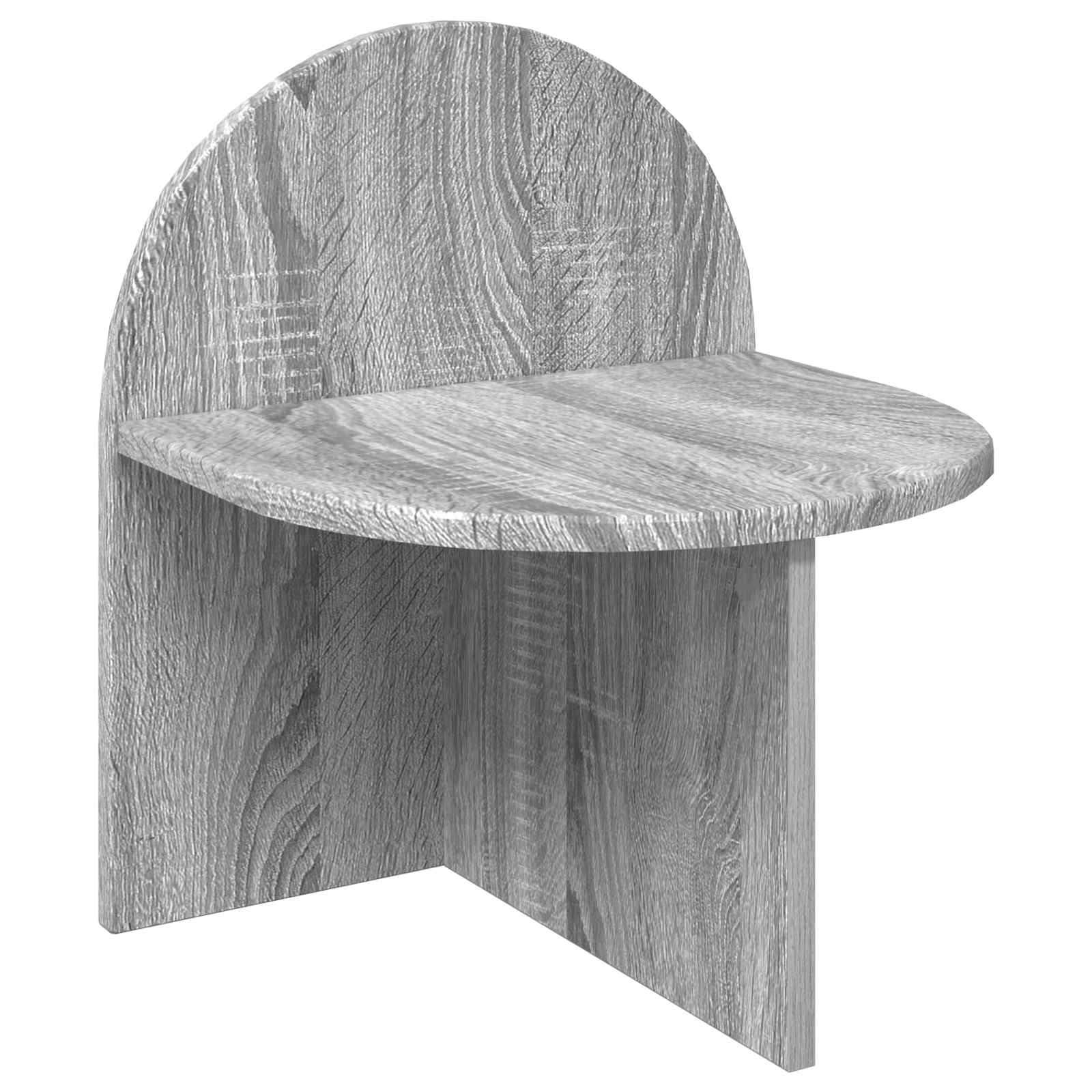 vidaXL Nachtkastje Gerookt Eiken 48 x 49 x 65 cm Bewerkt hout