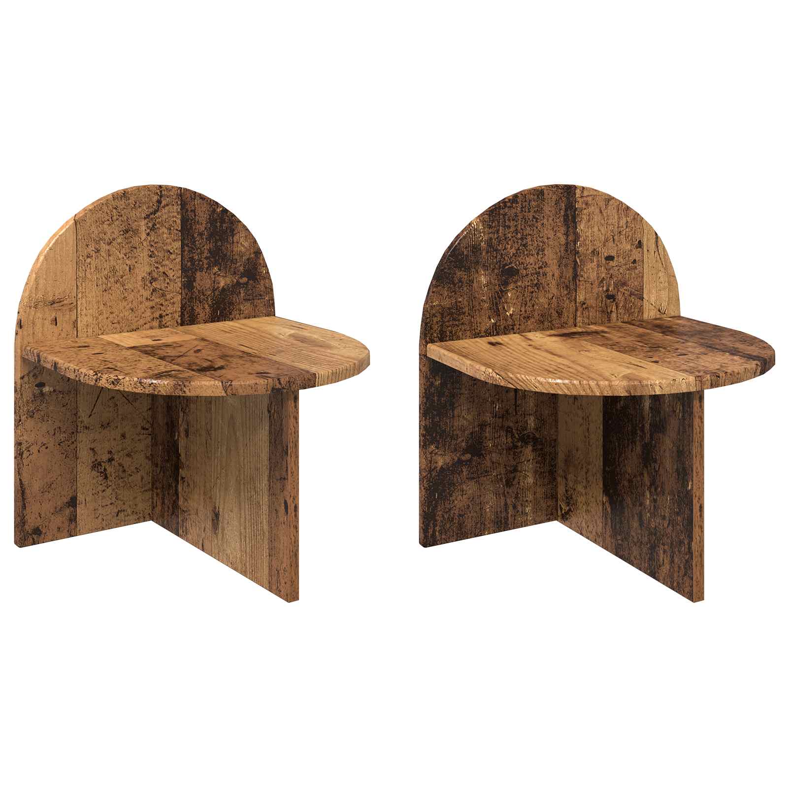 vidaXL Nachtkastje Gerookt Eiken 48 x 49 x 65 cm Bewerkt hout
