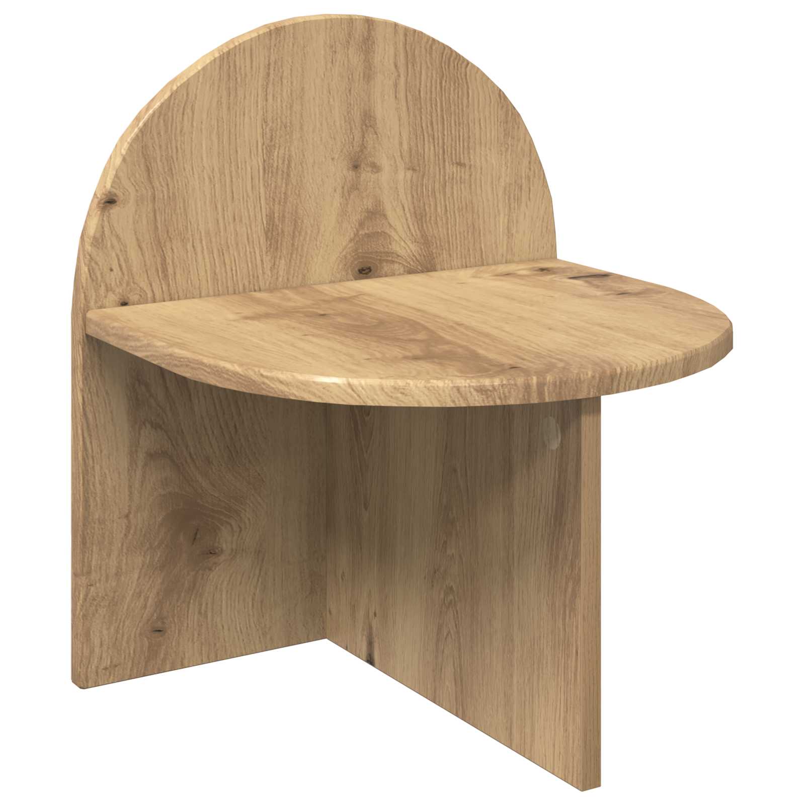 vidaXL Nachtkastje Gerookt Eiken 48 x 49 x 65 cm Bewerkt hout