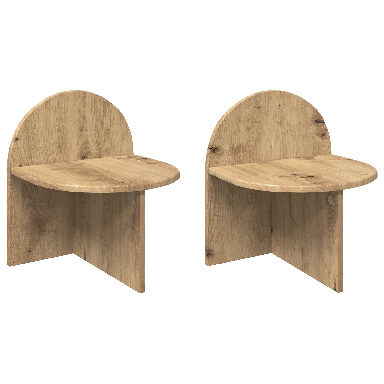 vidaXL Nachtkastje Gerookt Eiken 48 x 49 x 65 cm Bewerkt hout