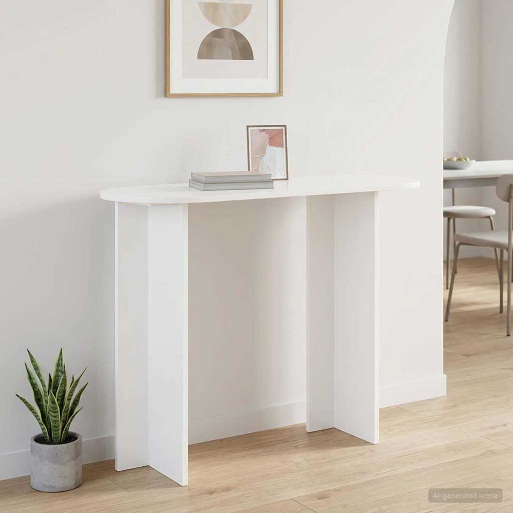 vidaXL Wandtafel met opslag Wit 100 x 39,5 x 75 cm Bewerkt hout
