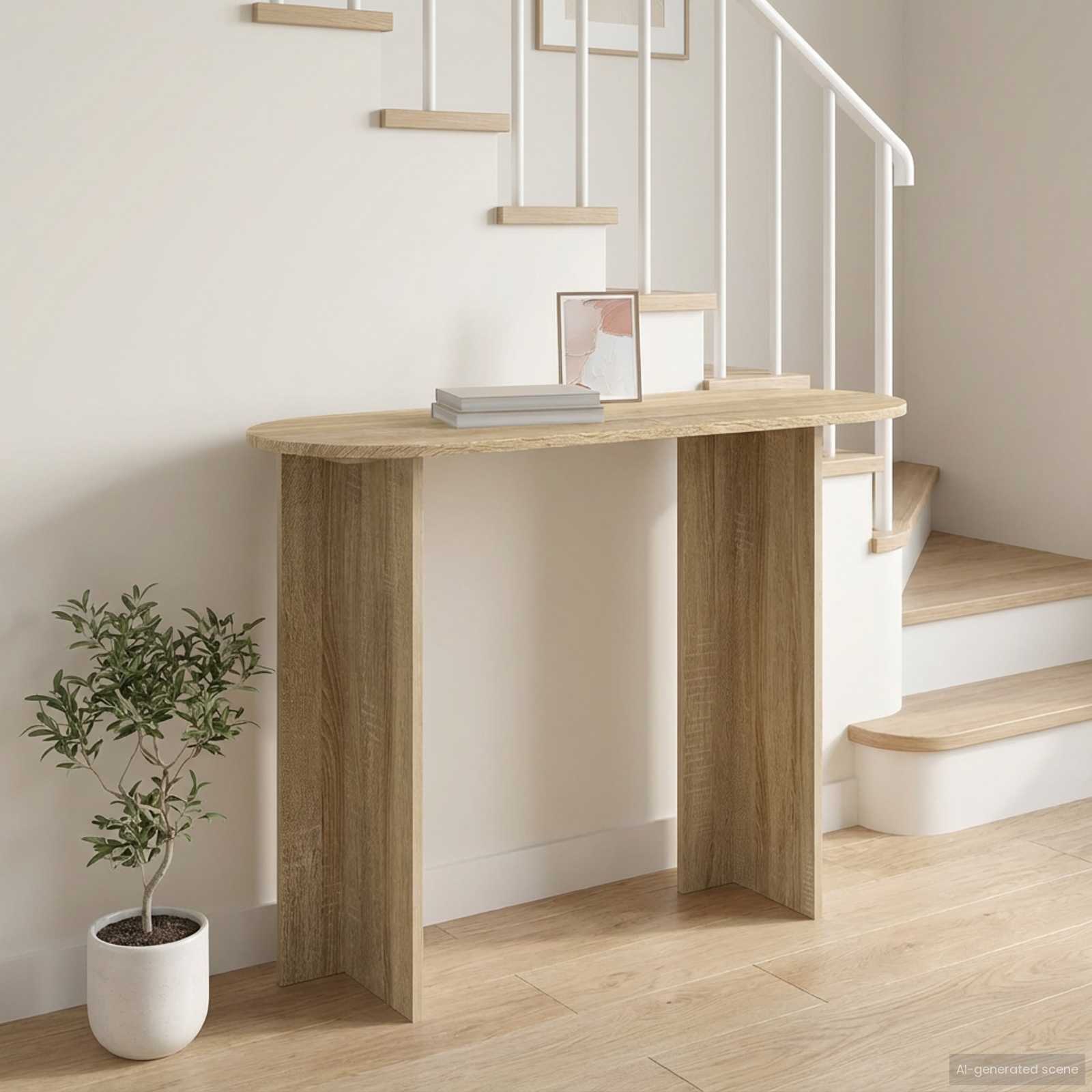 vidaXL Wandtafel met opslag Wit 100 x 39,5 x 75 cm Bewerkt hout