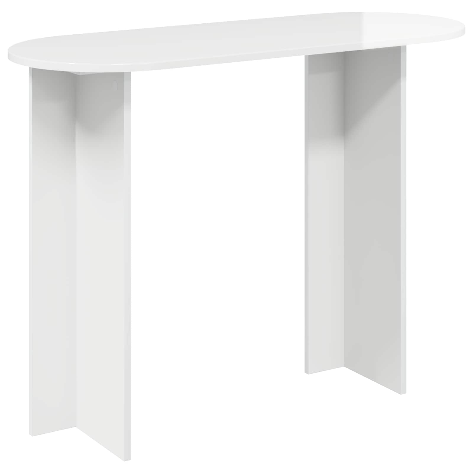 vidaXL Wandtafel met opslag Wit 100 x 39,5 x 75 cm Bewerkt hout
