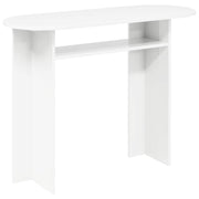 vidaXL Wandtafel met opslag Wit 100 x 39,5 x 75 cm Bewerkt hout
