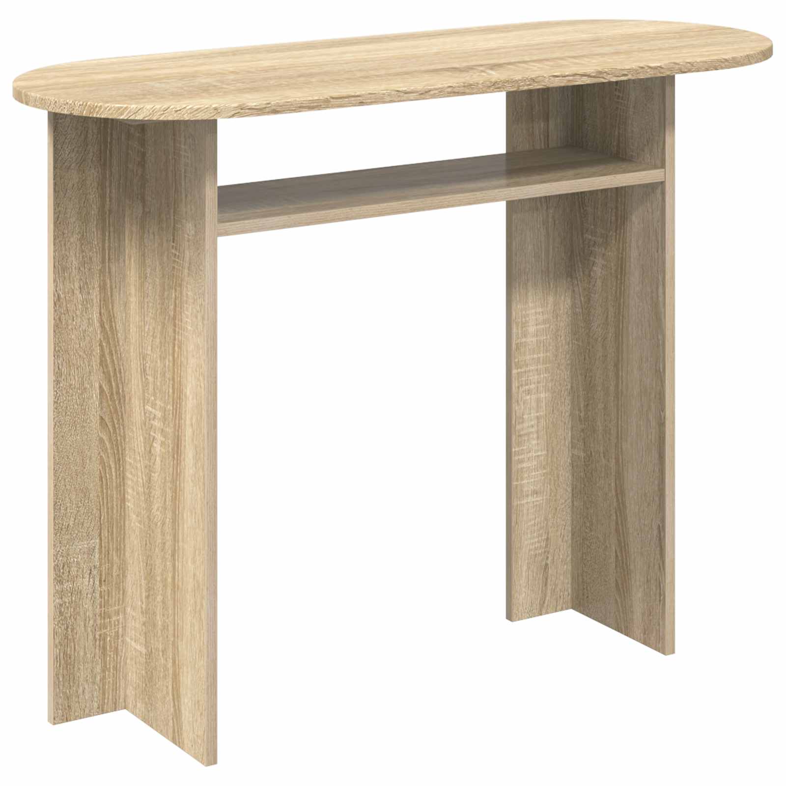 vidaXL Wandtafel met opslag Wit 100 x 39,5 x 75 cm Bewerkt hout