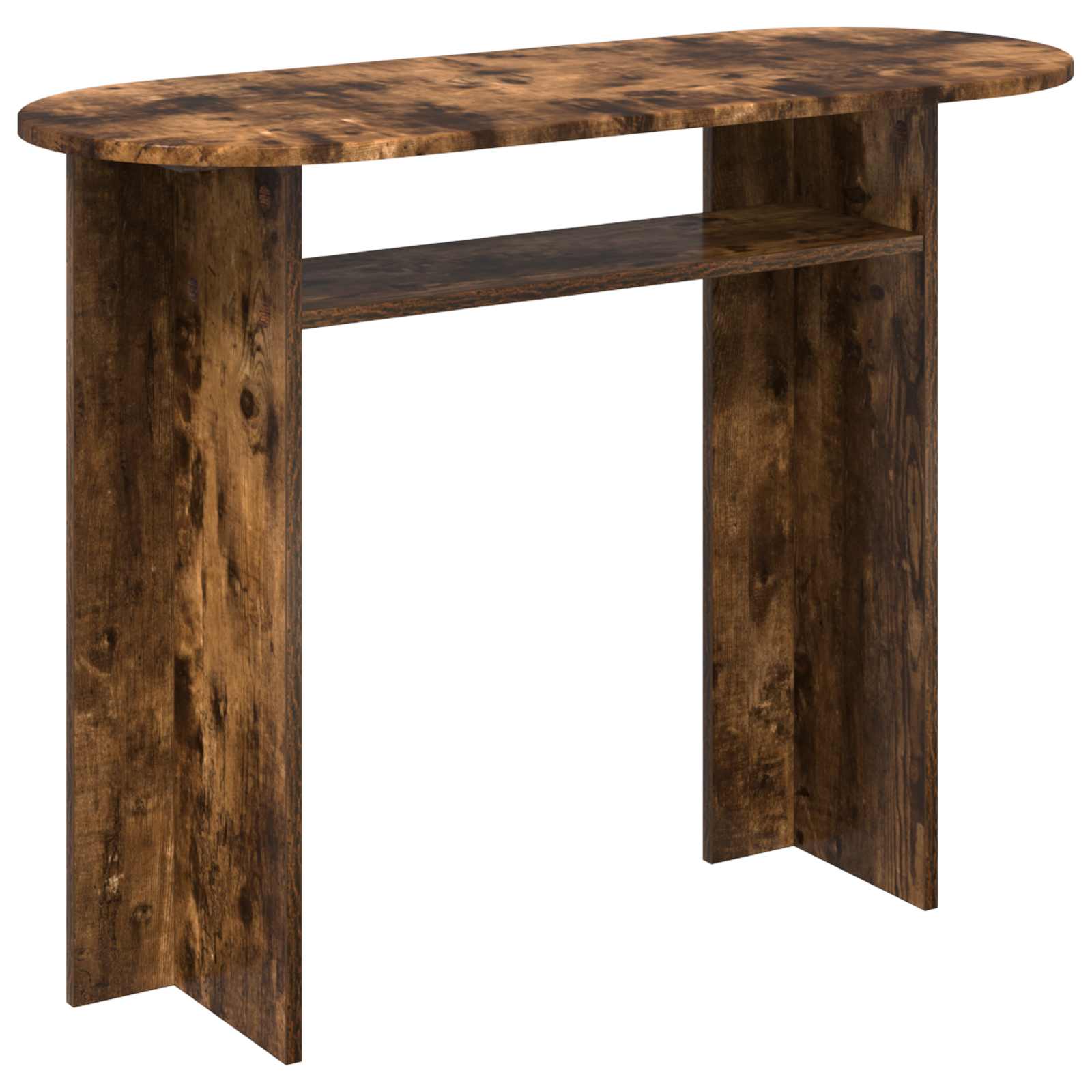 vidaXL Wandtafel met opslag Wit 100 x 39,5 x 75 cm Bewerkt hout