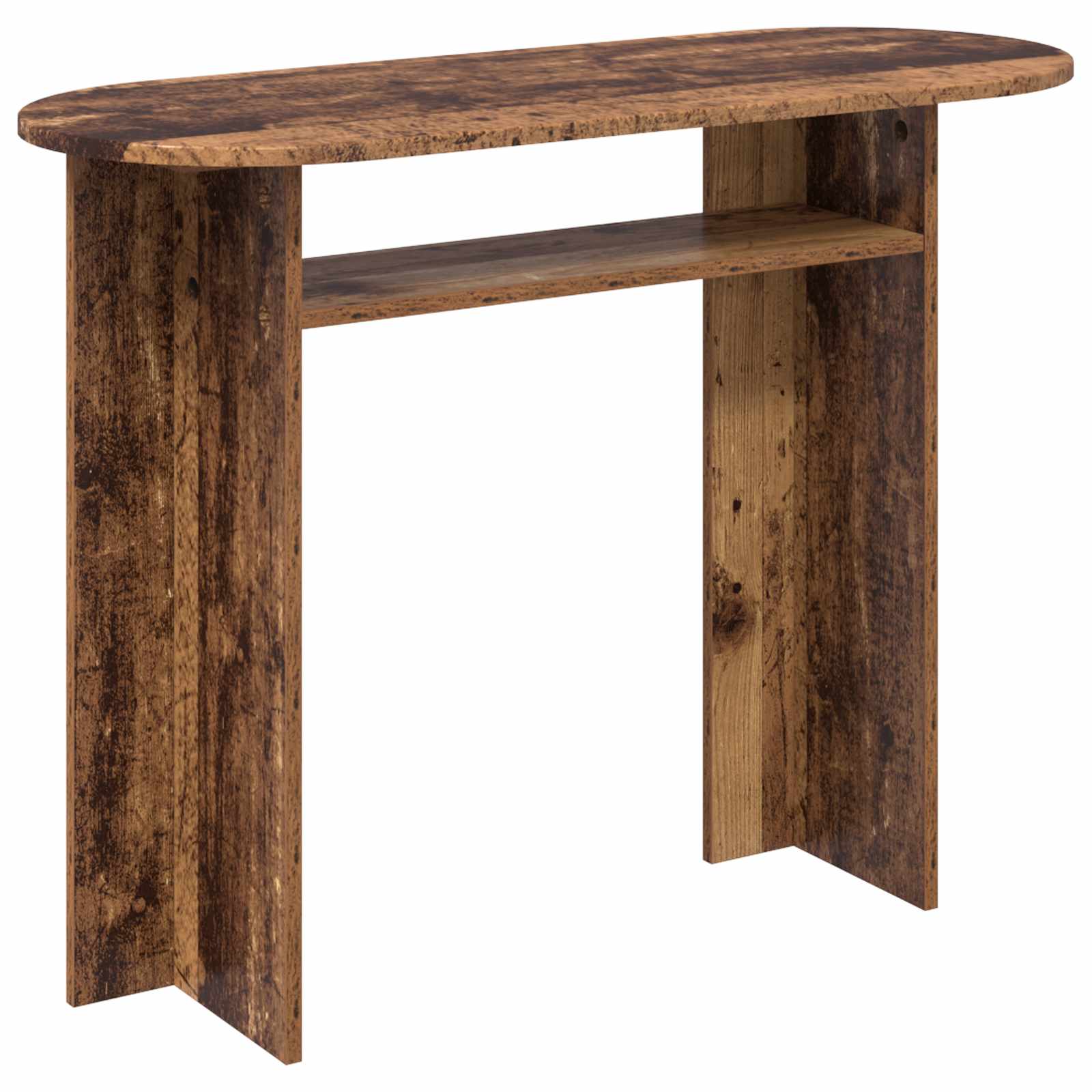 vidaXL Wandtafel met opslag Wit 100 x 39,5 x 75 cm Bewerkt hout