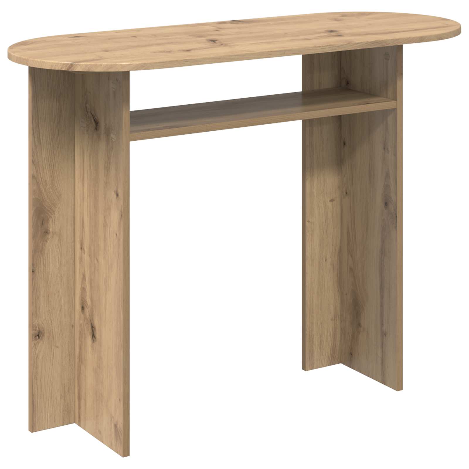 vidaXL Wandtafel met opslag Wit 100 x 39,5 x 75 cm Bewerkt hout