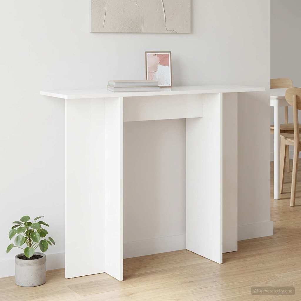 vidaXL Consoletafel Gerookt Eiken 100 x 30 x 75 cm Bewerkt hout