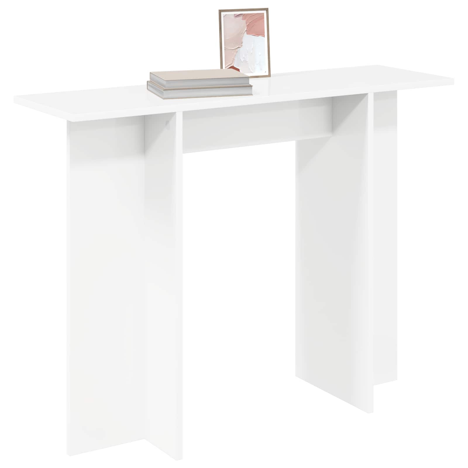 vidaXL Consoletafel Gerookt Eiken 100 x 30 x 75 cm Bewerkt hout