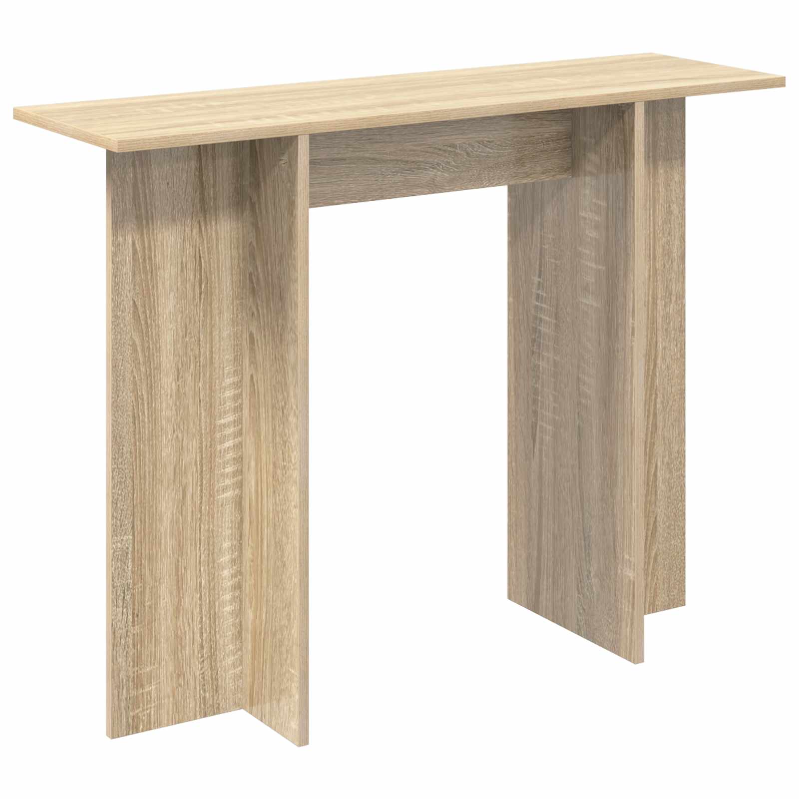 vidaXL Consoletafel Gerookt Eiken 100 x 30 x 75 cm Bewerkt hout