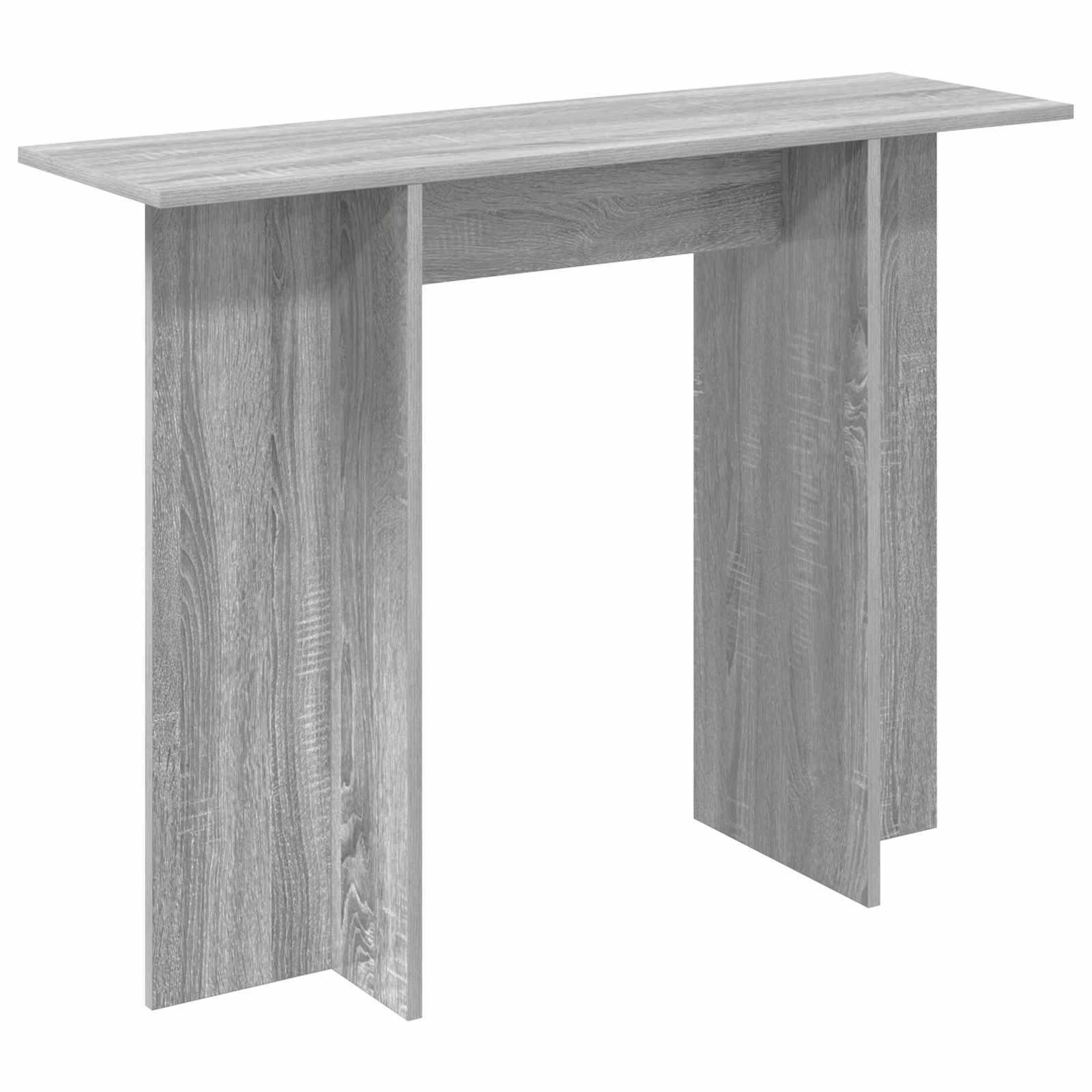 vidaXL Consoletafel Gerookt Eiken 100 x 30 x 75 cm Bewerkt hout