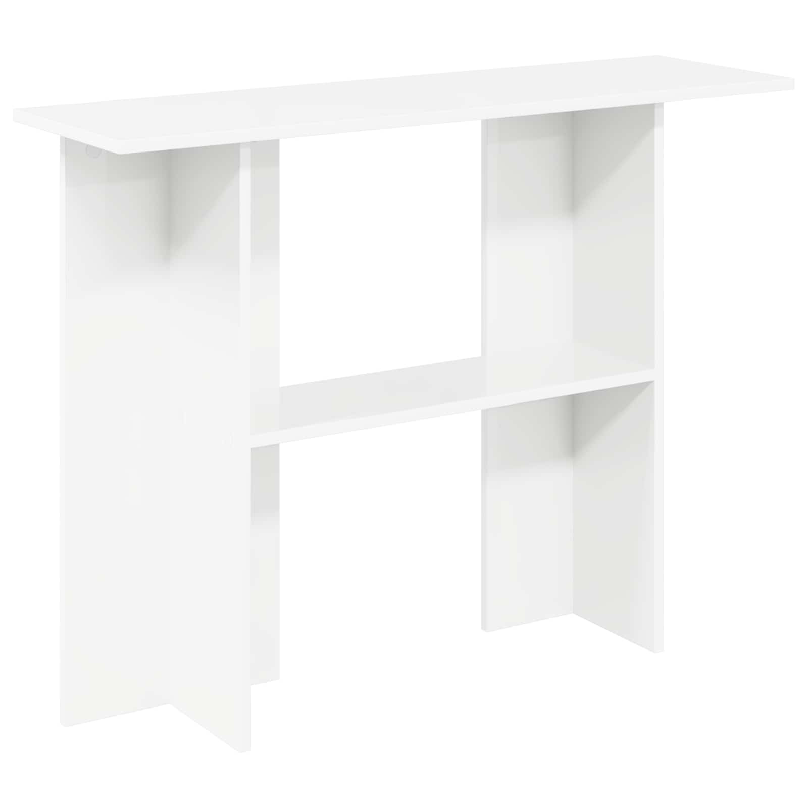 vidaXL Wandtafel Wit 100 x 30 x 75 cm Bewerkt hout