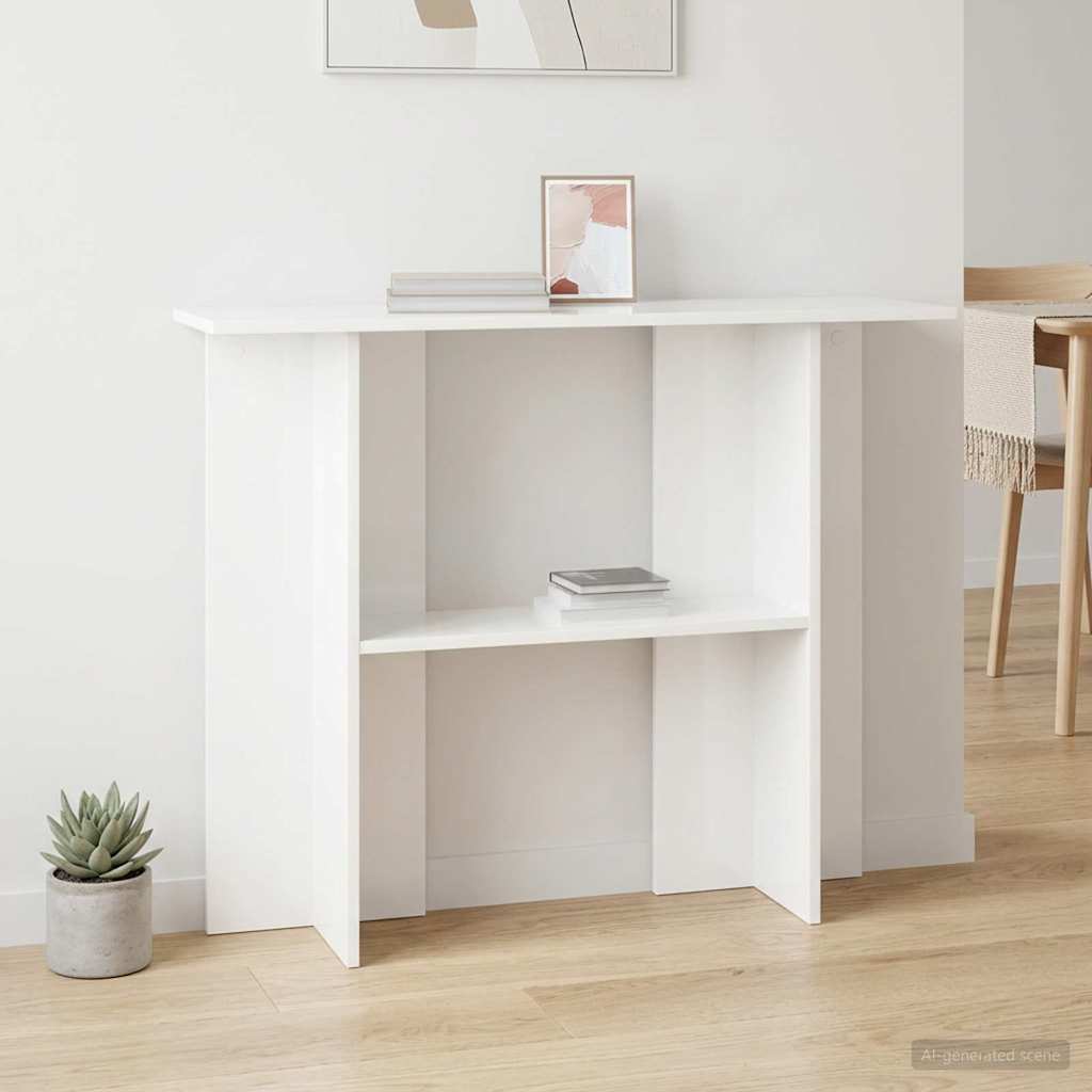 vidaXL Wandtafel Wit 100 x 30 x 75 cm Bewerkt hout