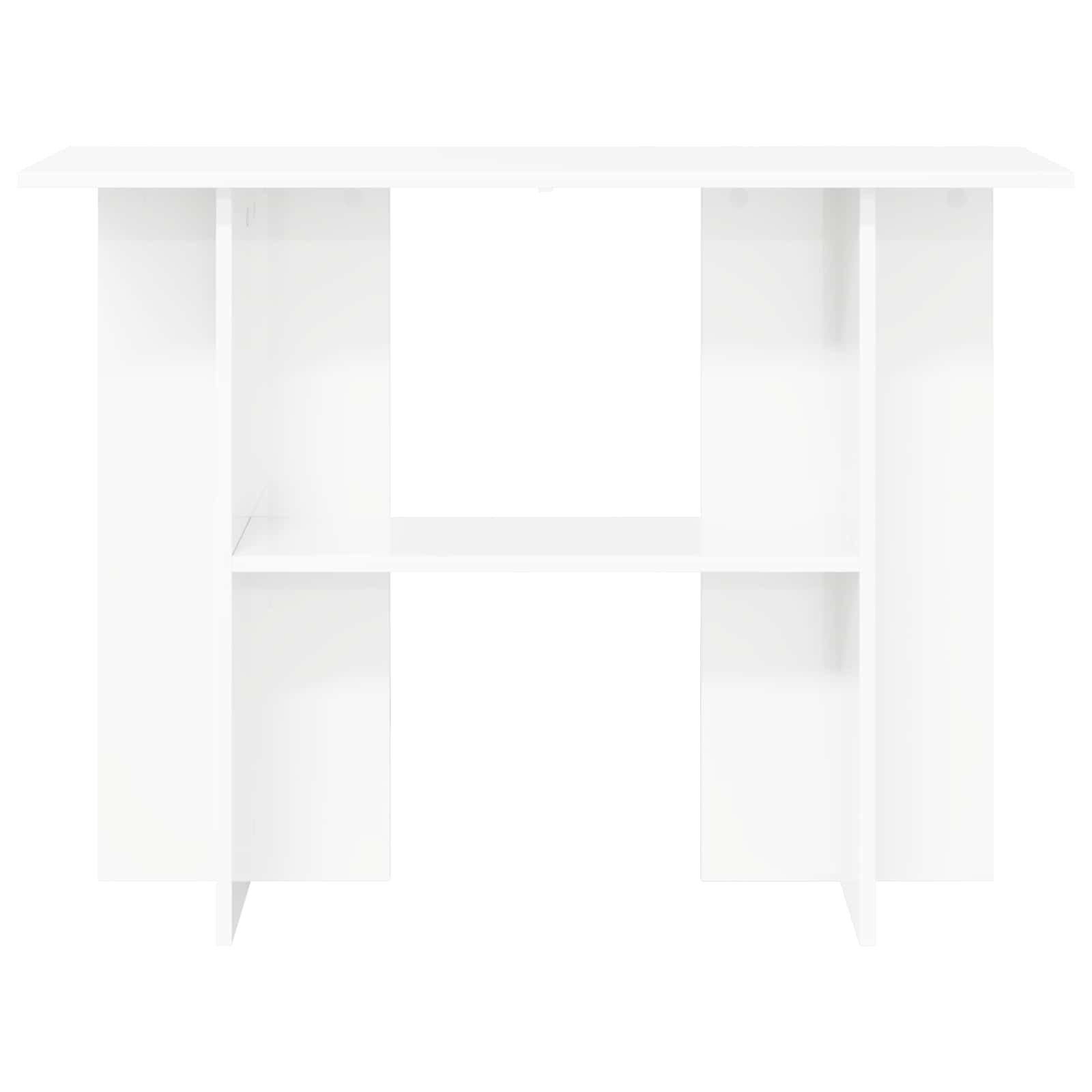 vidaXL Wandtafel Wit 100 x 30 x 75 cm Bewerkt hout