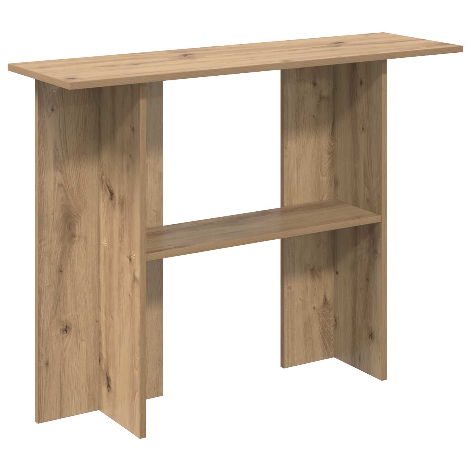 vidaXL Wandtafel Wit 100 x 30 x 75 cm Bewerkt hout