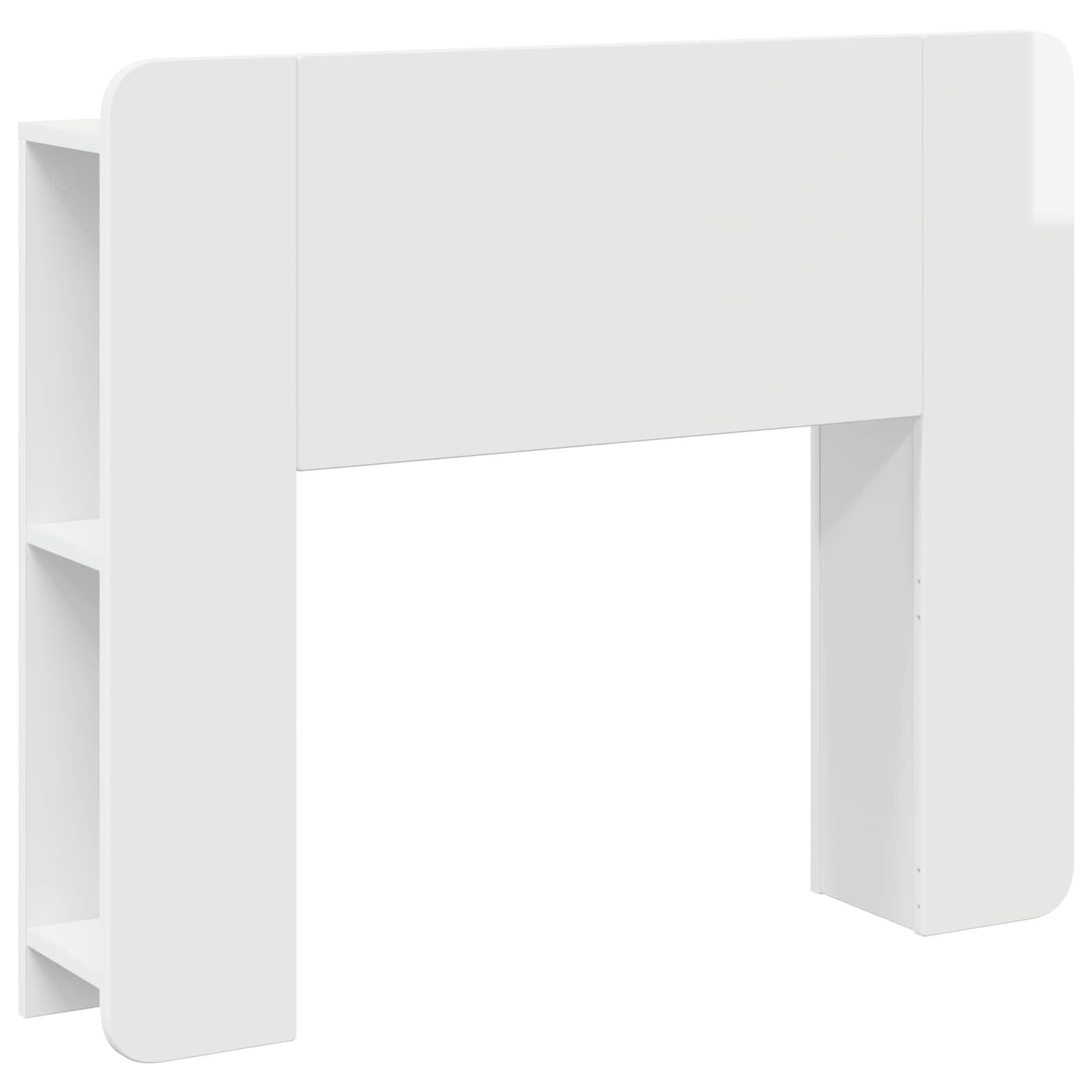 vidaXL Hoofdeinde kas Wit 135 x 18,5 x 80 cm Geconstrueerd hout