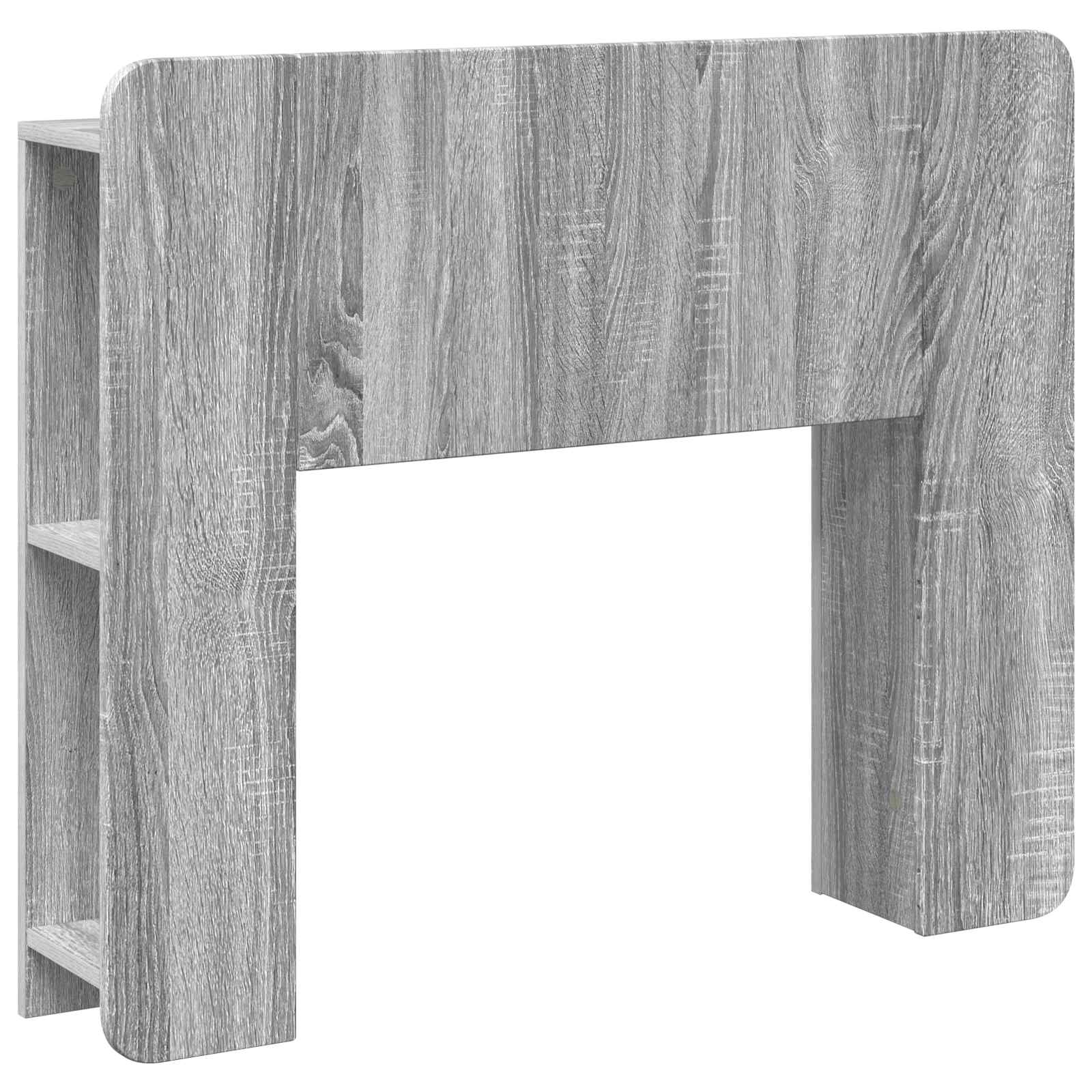 vidaXL Hoofdeinde kas Wit 135 x 18,5 x 80 cm Geconstrueerd hout