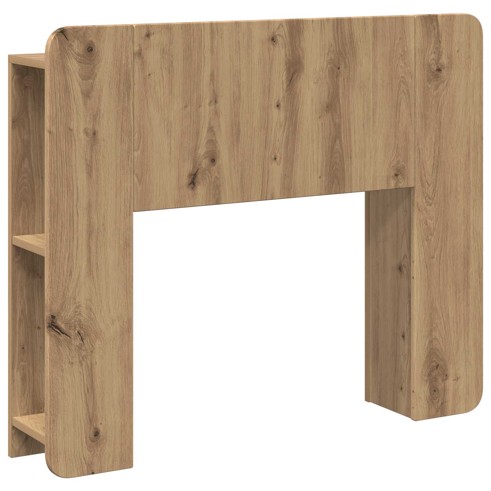vidaXL Hoofdeinde kas Wit 135 x 18,5 x 80 cm Geconstrueerd hout