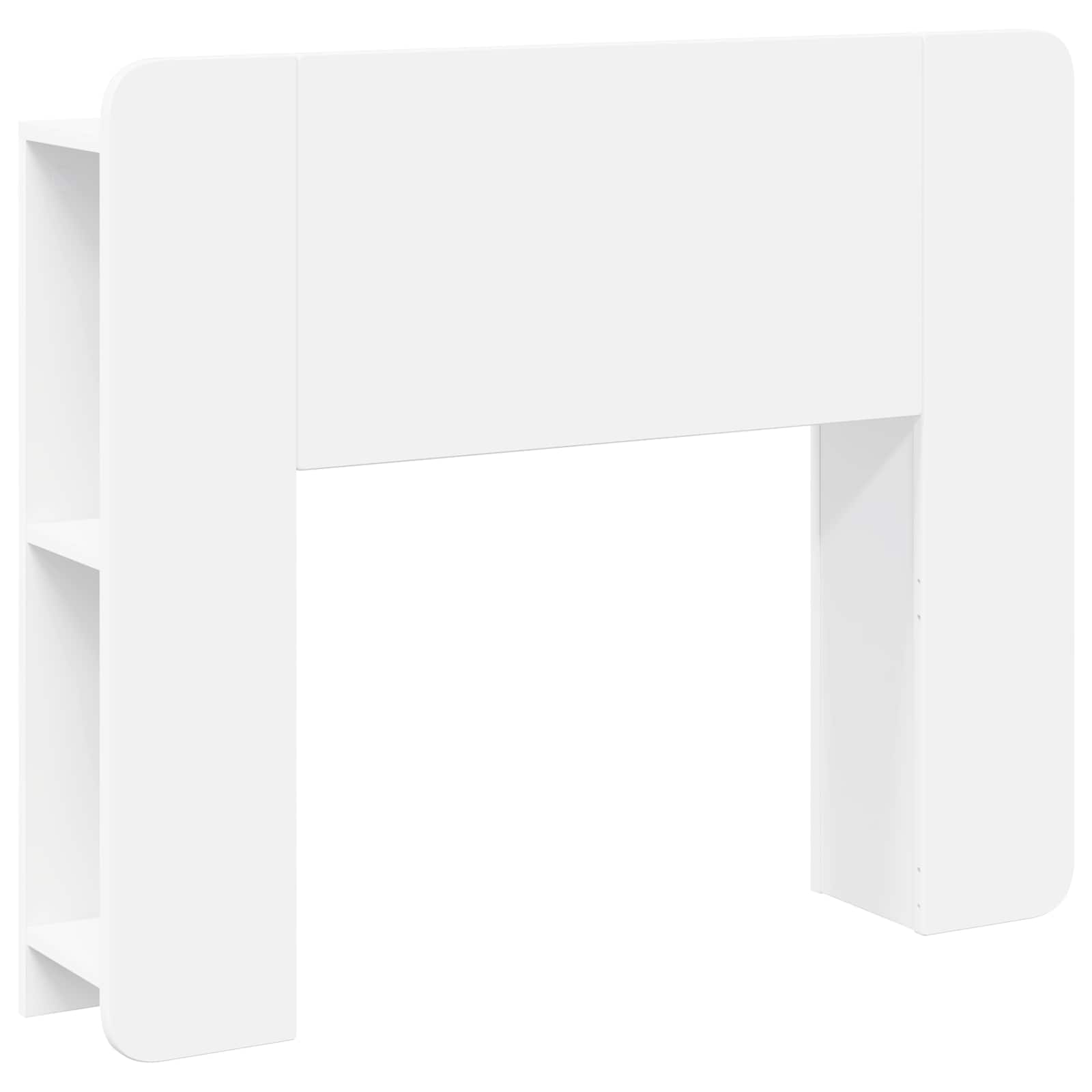 vidaXL Hoofdeinde kas Wit 135 x 18,5 x 80 cm Geconstrueerd hout