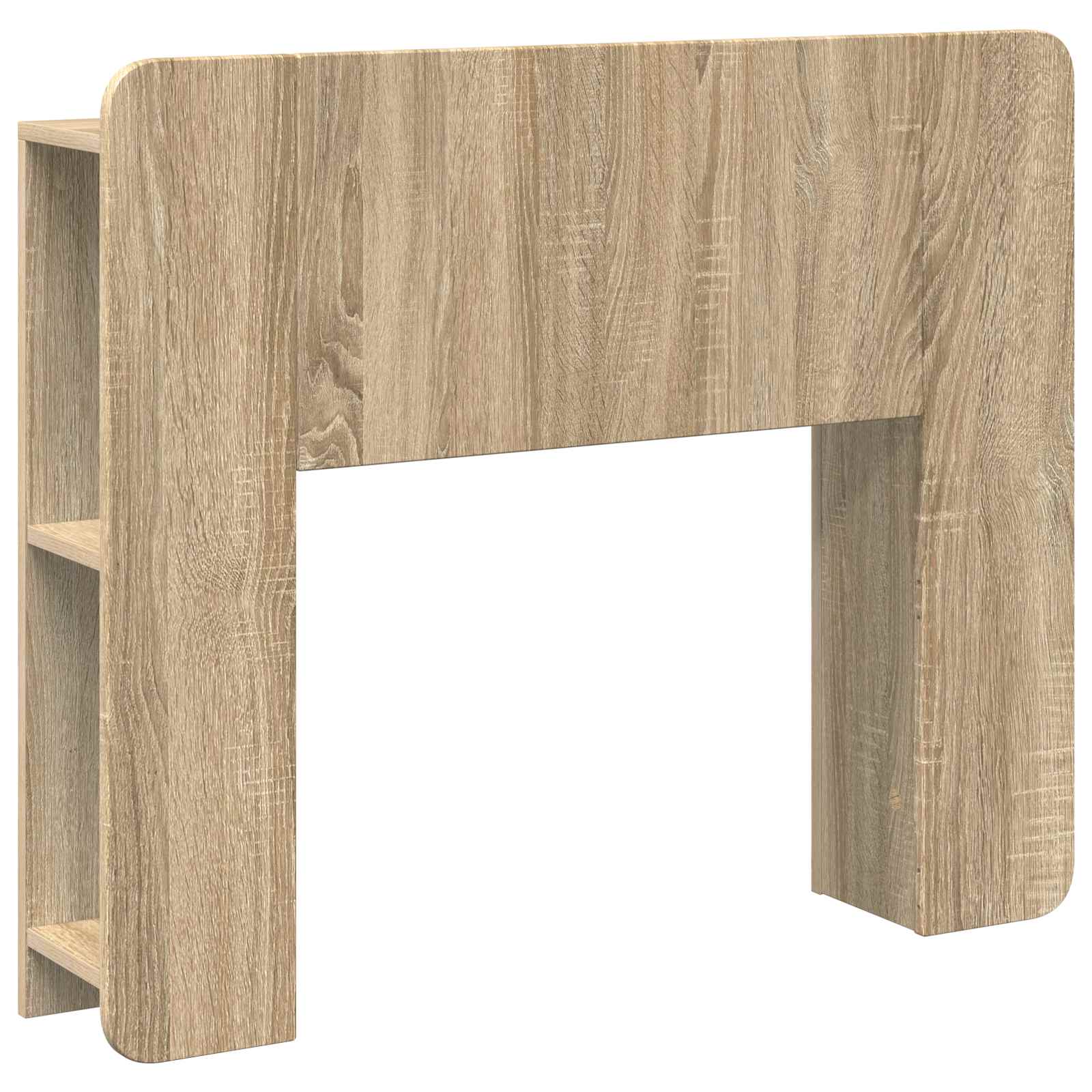 vidaXL Hoofdeinde kas Wit 135 x 18,5 x 80 cm Geconstrueerd hout