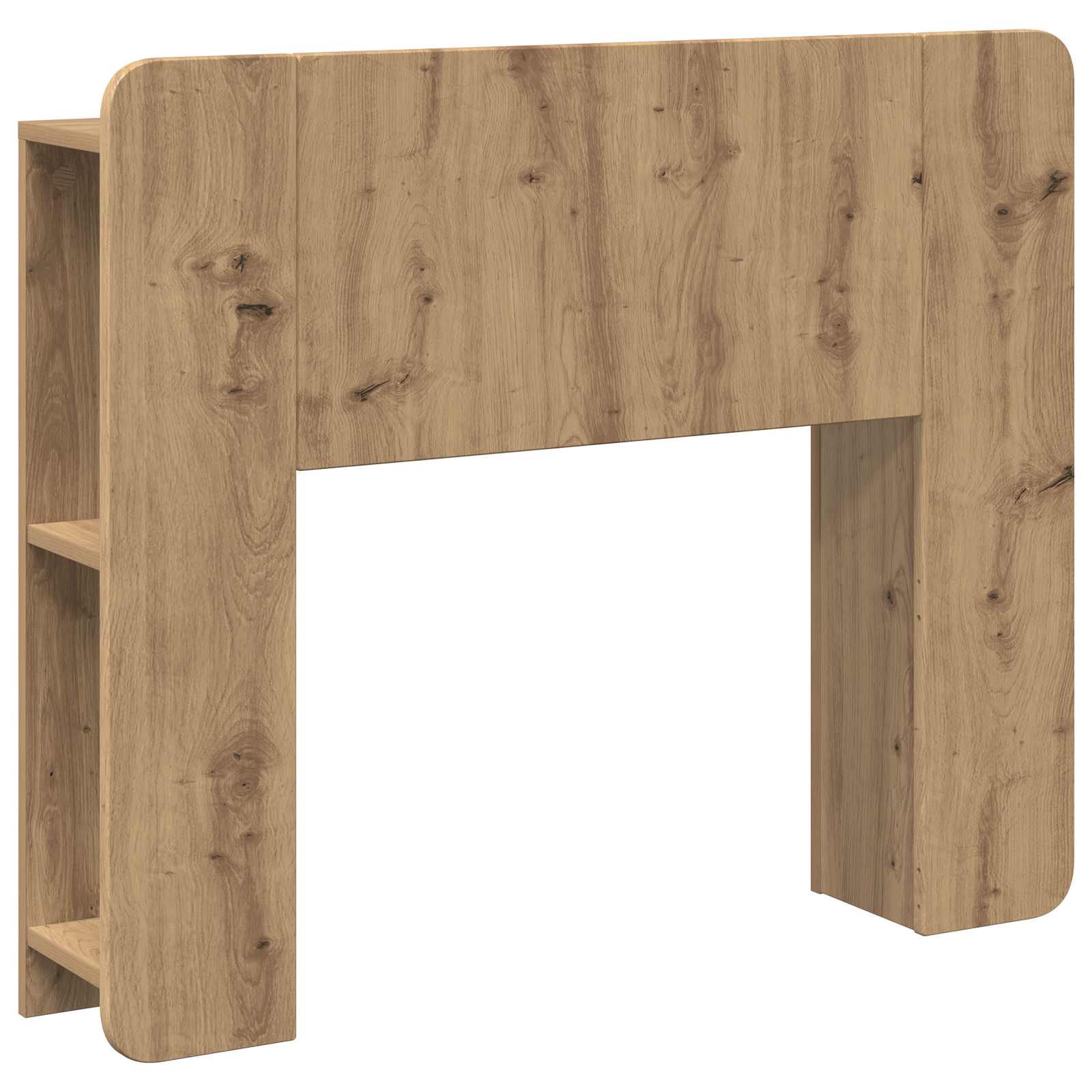 vidaXL Hoofdeinde kas Wit 135 x 18,5 x 80 cm Geconstrueerd hout