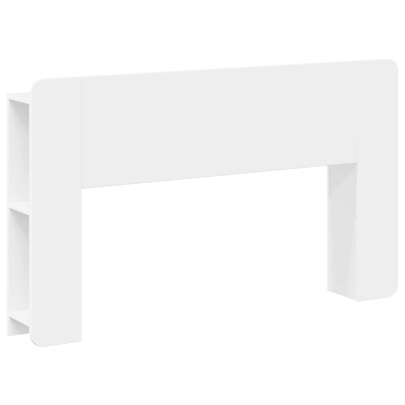 vidaXL Hoofdeinde kas Wit 135 x 18,5 x 80 cm Geconstrueerd hout